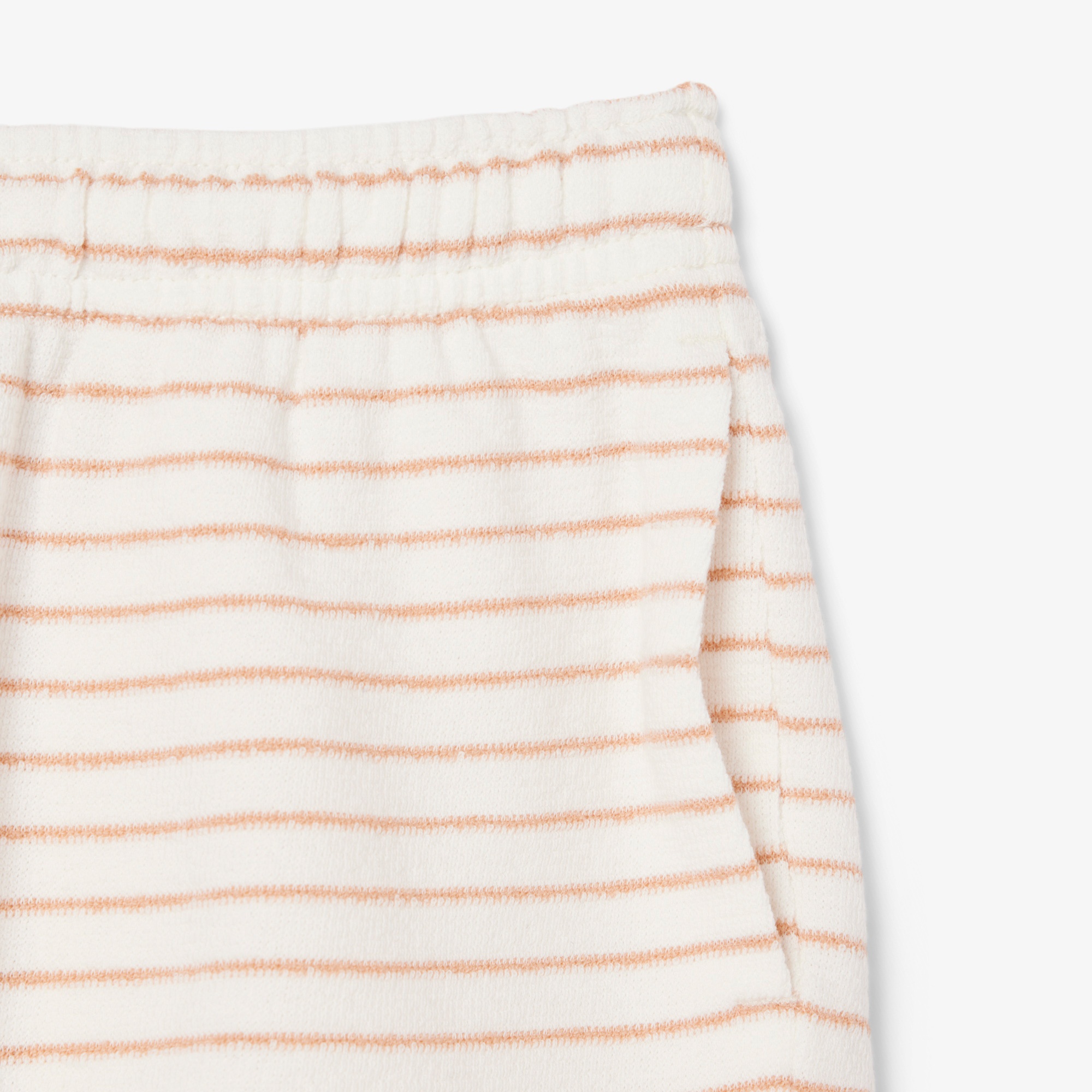 Kız Çocuk Çizgili Bej Şort