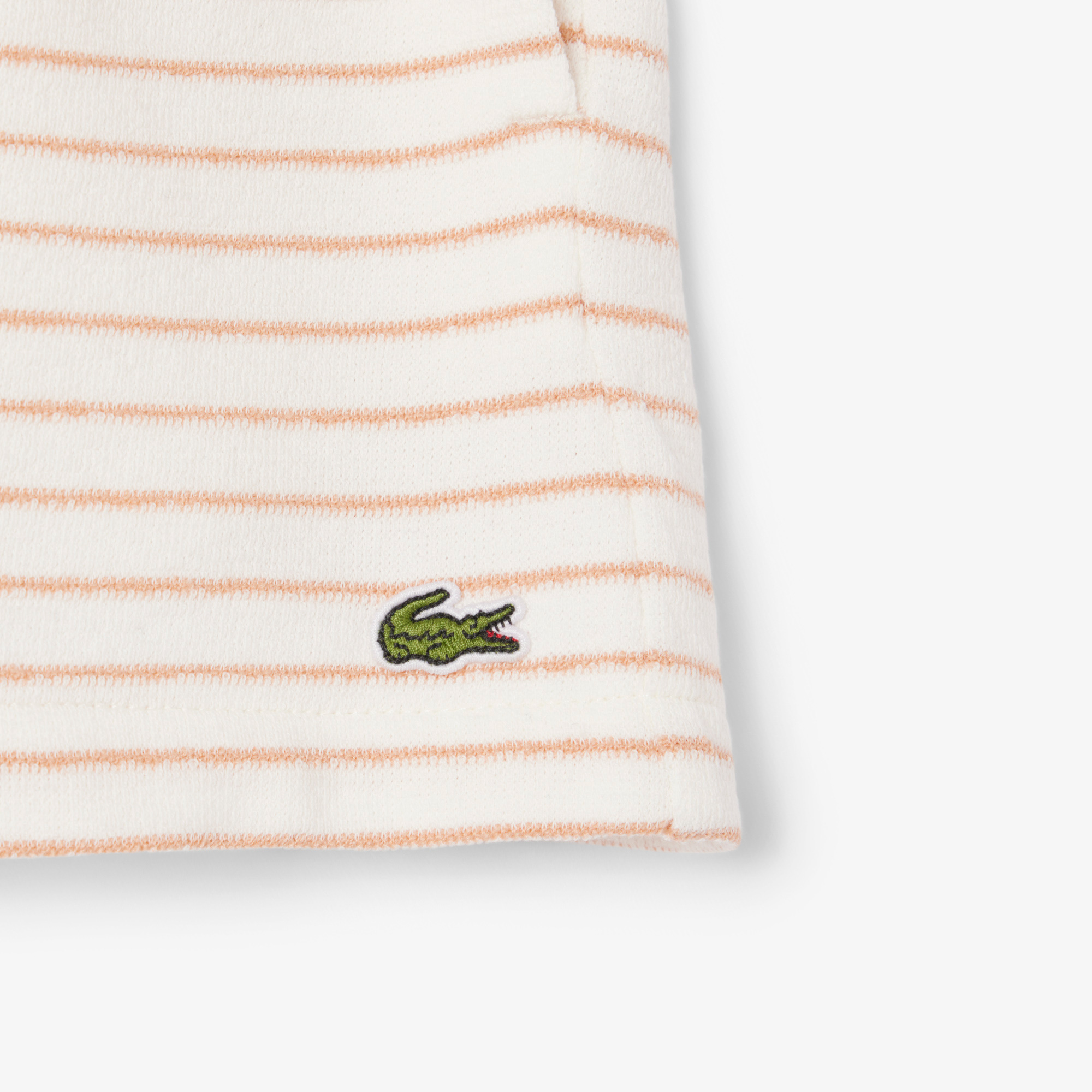 Lacoste Kız Çocuk Çizgili Bej Şort görsel 8