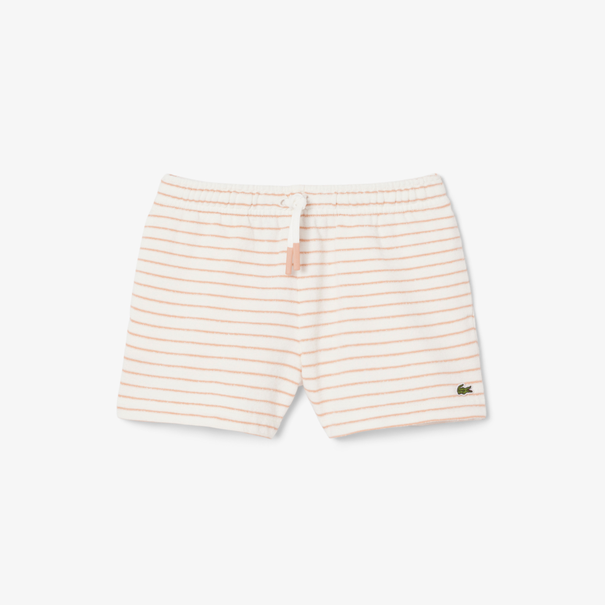 Lacoste Kız Çocuk Çizgili Bej Şort görsel 5