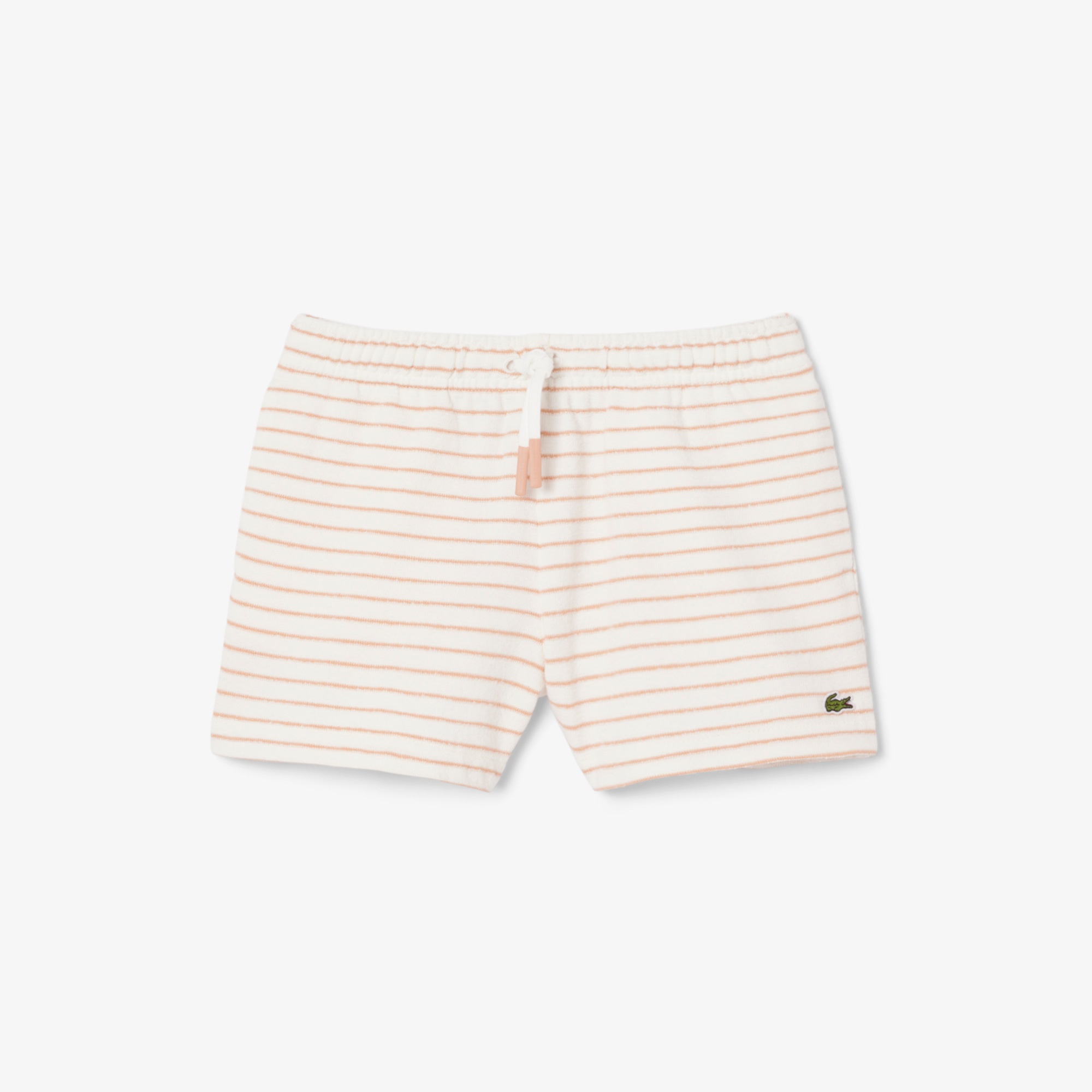 Kız Çocuk Çizgili Bej Şort