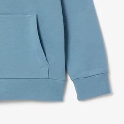 Çocuk Kapüşonlu Baskılı Mavi Sweatshirt Mavi