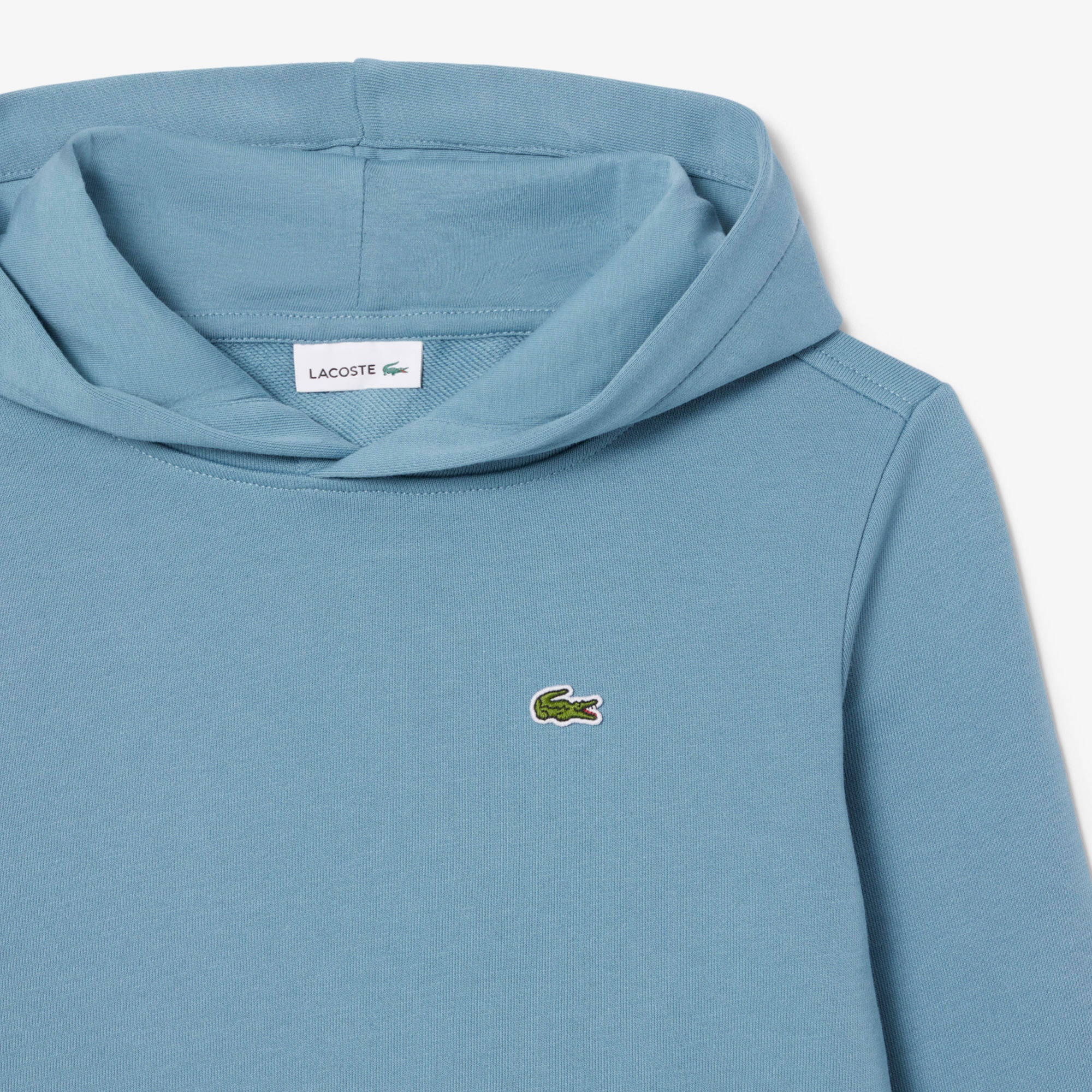 Lacoste Çocuk Kapüşonlu Baskılı Mavi Sweatshirt görsel 3