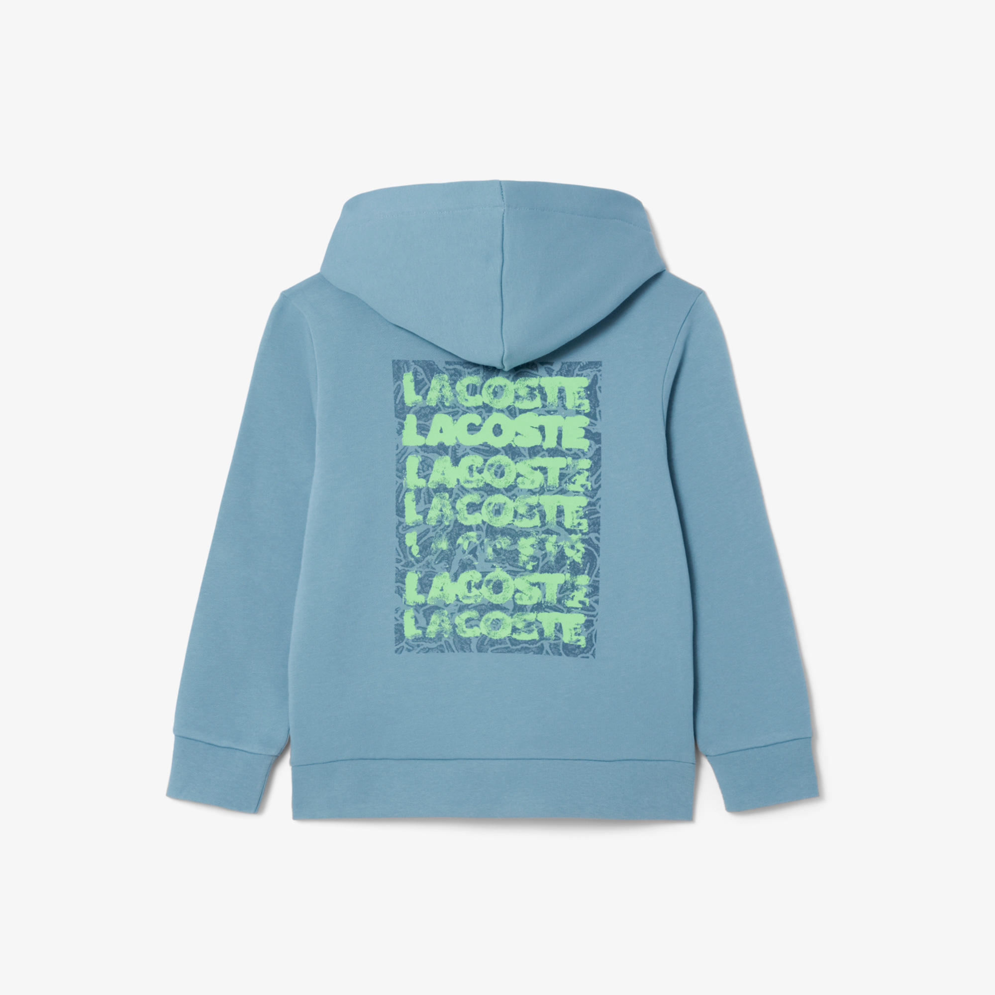 Lacoste Çocuk Kapüşonlu Baskılı Mavi Sweatshirt görsel 2