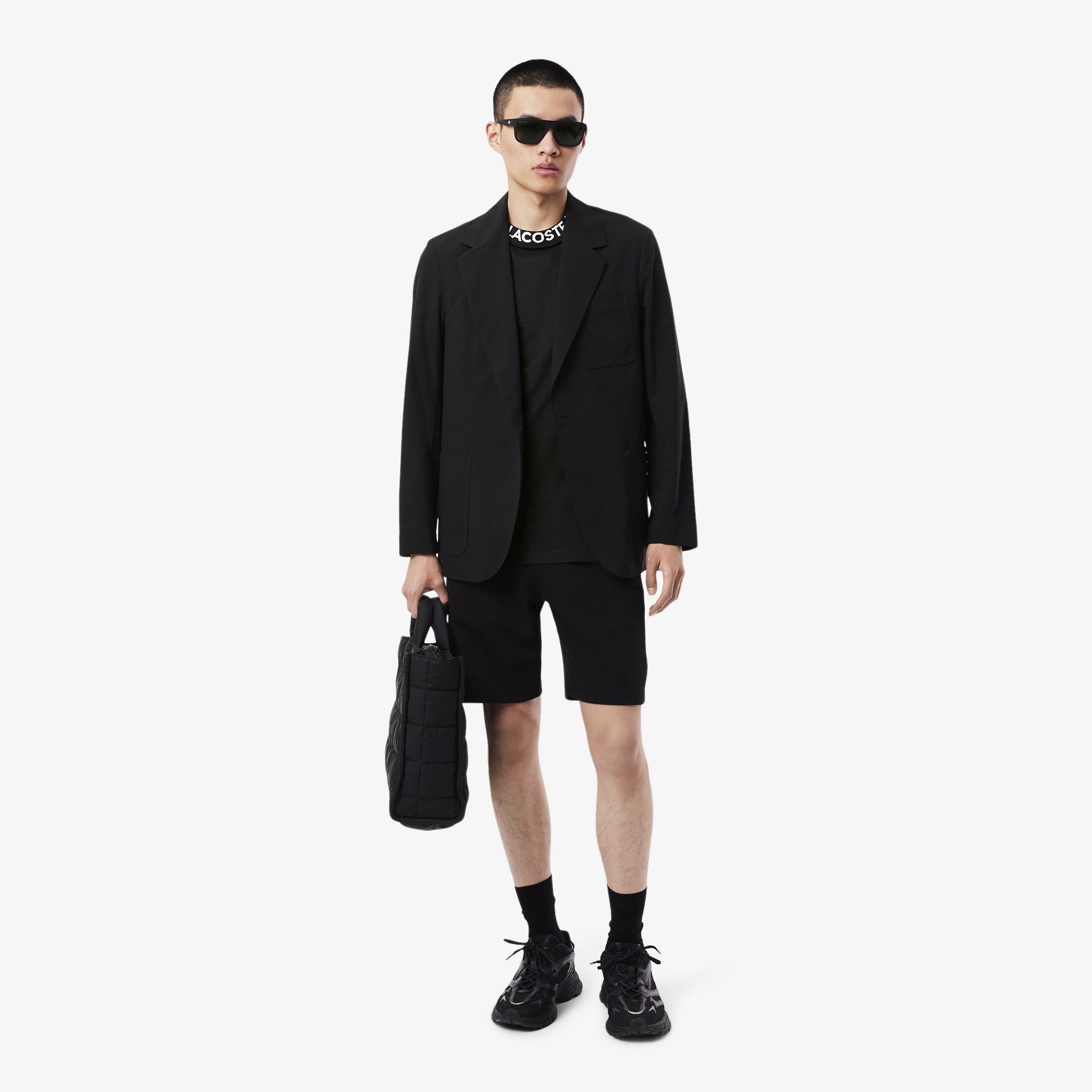 Lacoste Erkek Regular Fit Bisiklet Yaka Siyah T-Shirt