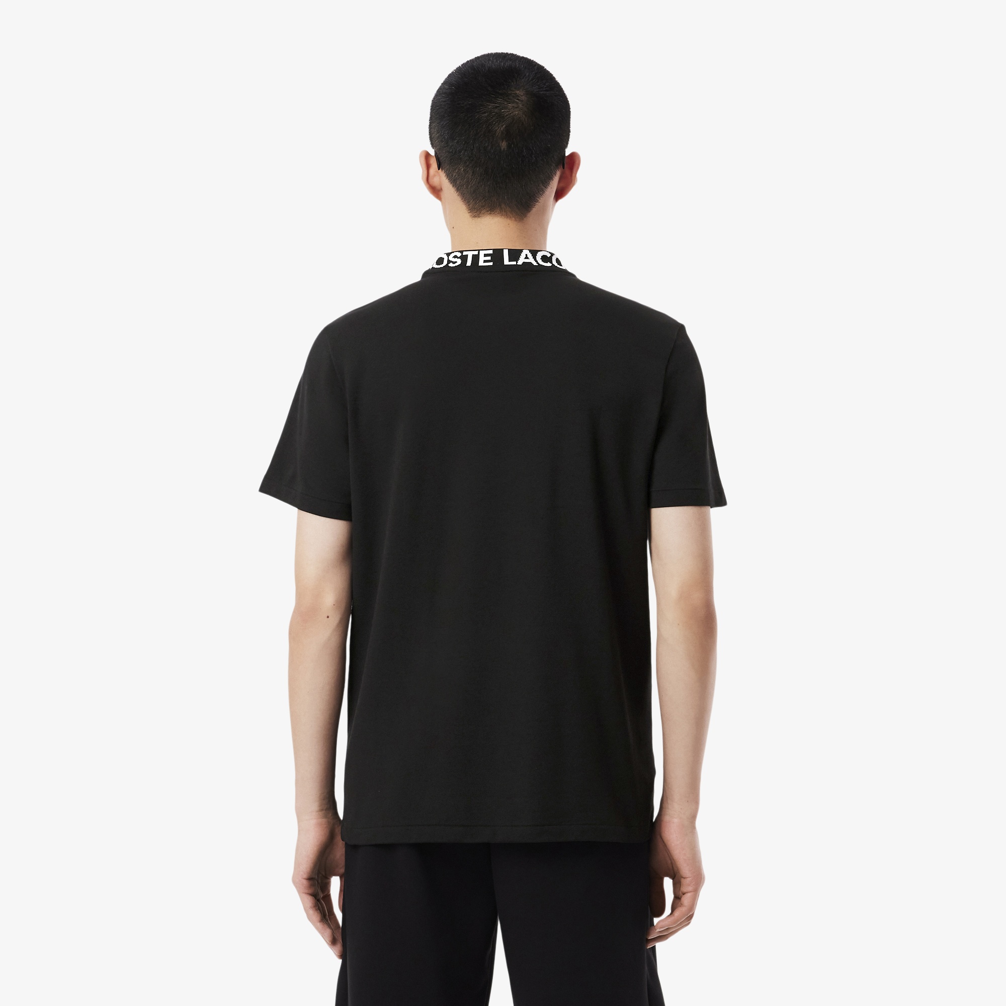 Lacoste Erkek Regular Fit Bisiklet Yaka Siyah T-Shirt