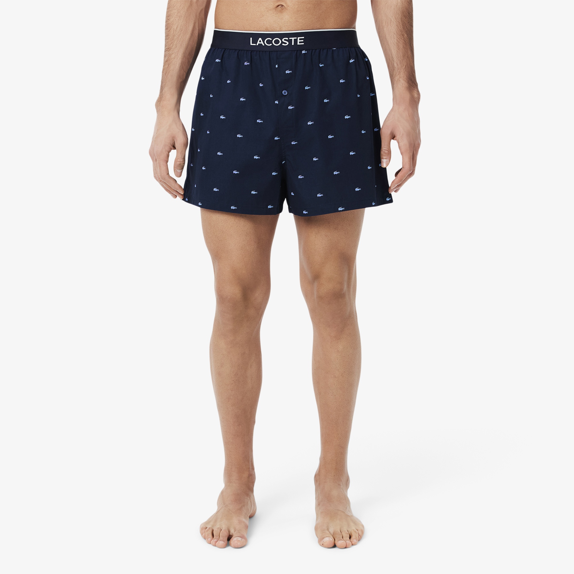 Lacoste Erkek Baskılı 3'lü Renkli Boxer