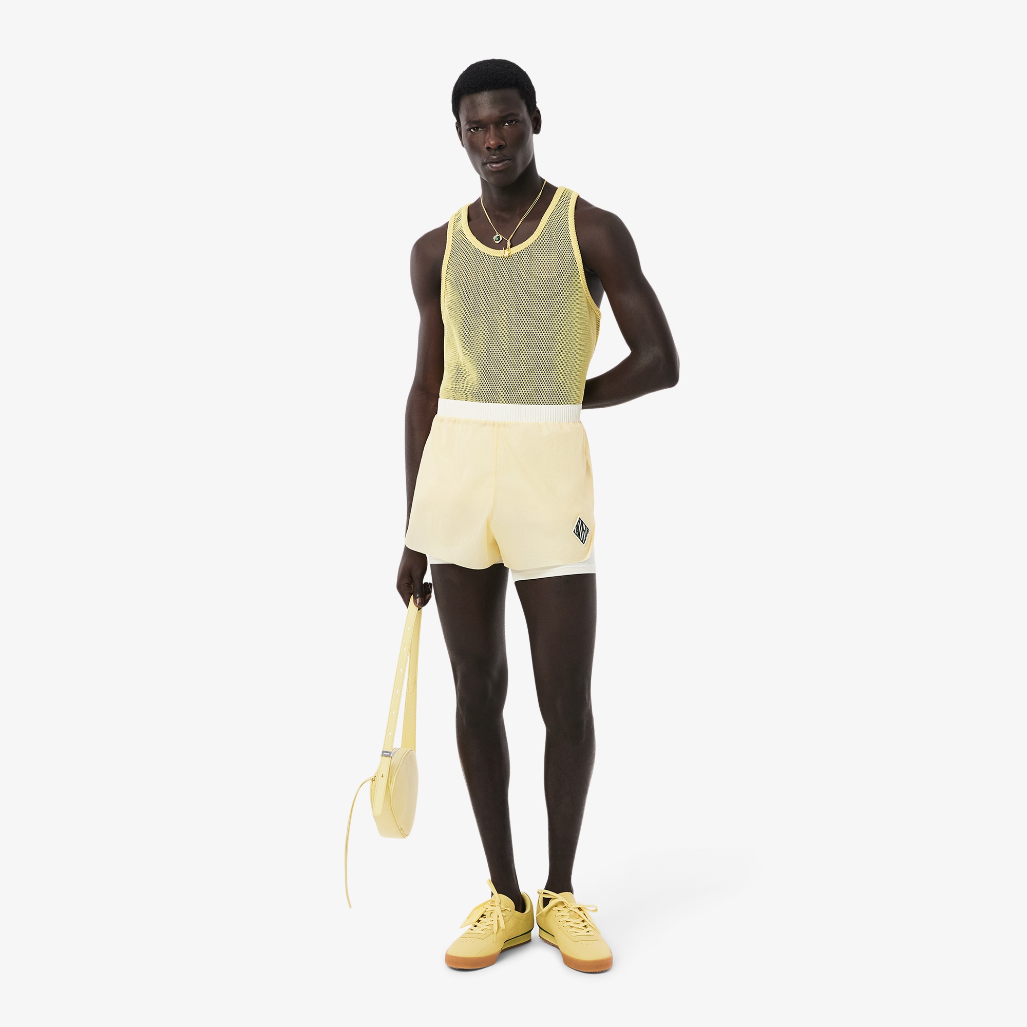 SS25 RUNWAY Erkek Sarı Şort