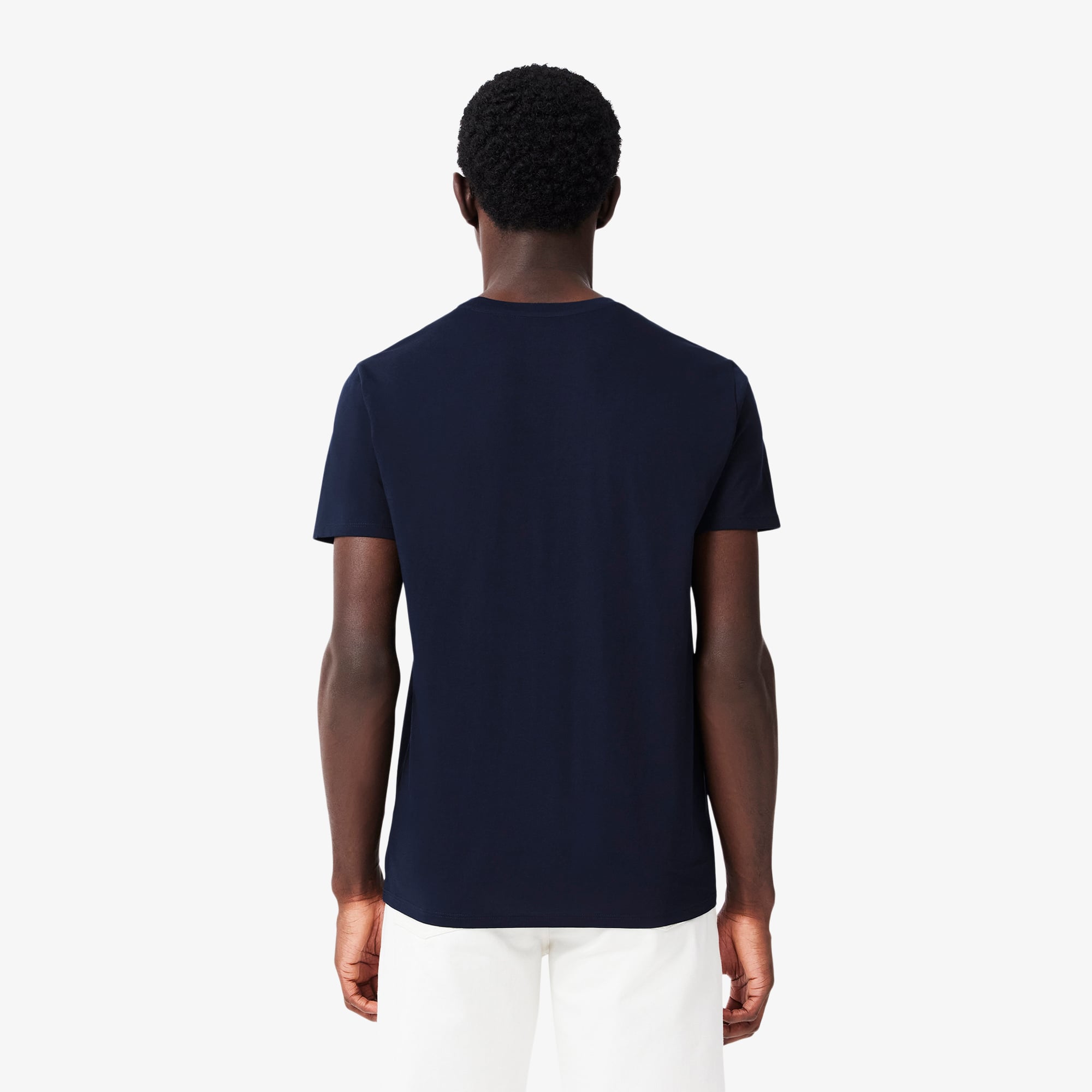 Lacoste Erkek Regular Fit Bisiklet Yaka Lacivert T-Shirt görsel 3