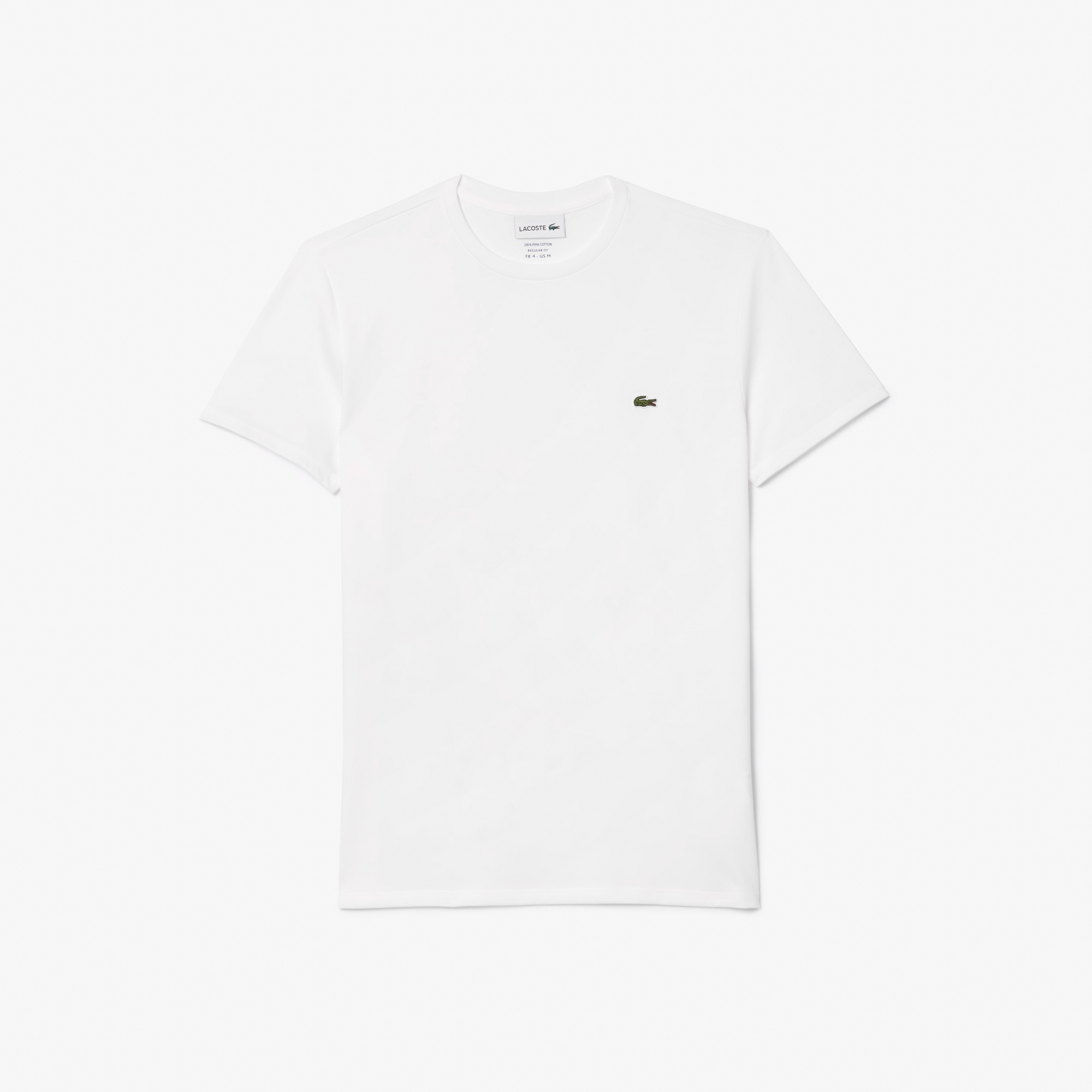 Erkek Regular Fit Bisiklet Yaka Beyaz T-Shirt