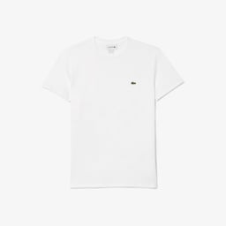 Erkek Regular Fit Bisiklet Yaka Beyaz T-Shirt Beyaz