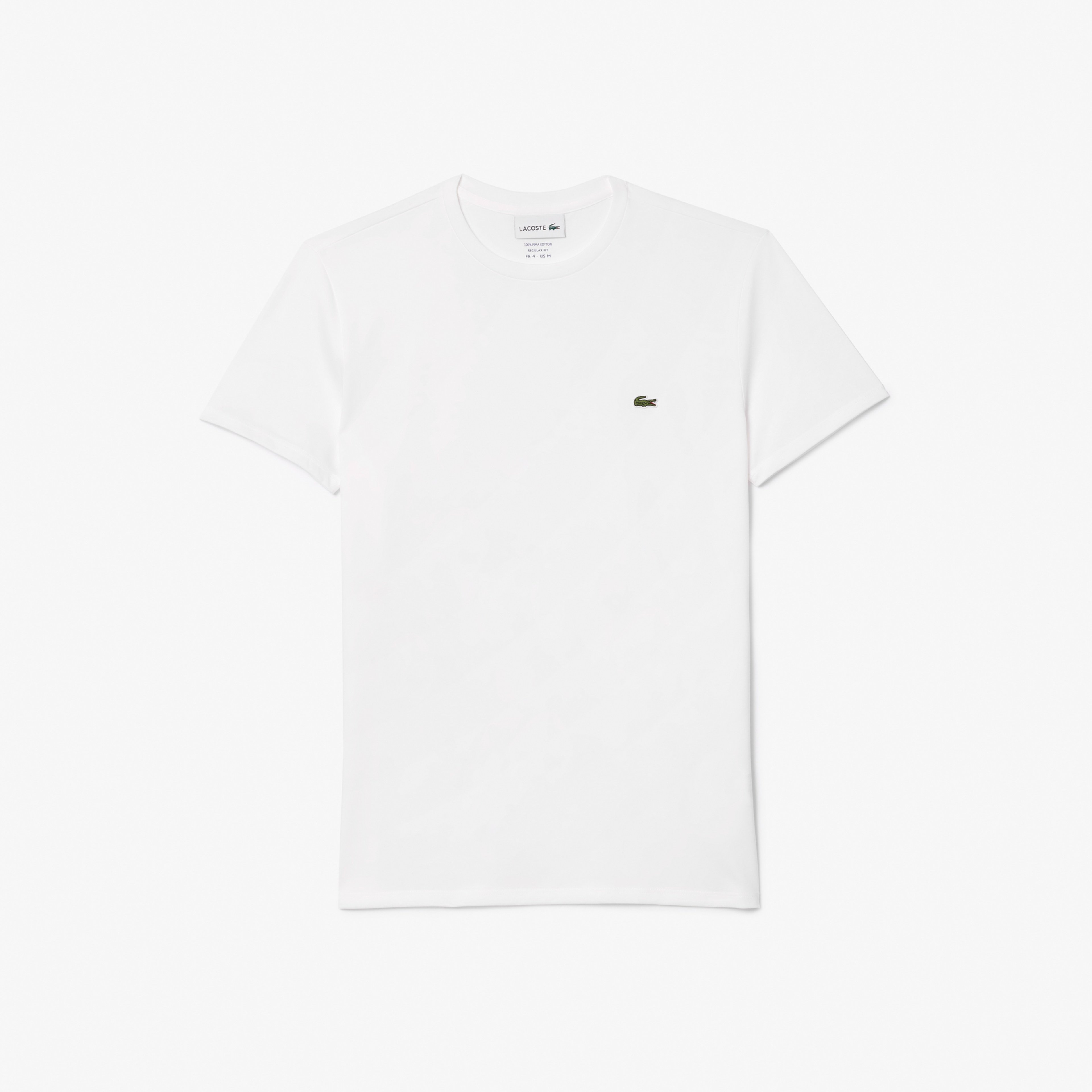 Erkek Regular Fit Bisiklet Yaka Beyaz T-Shirt