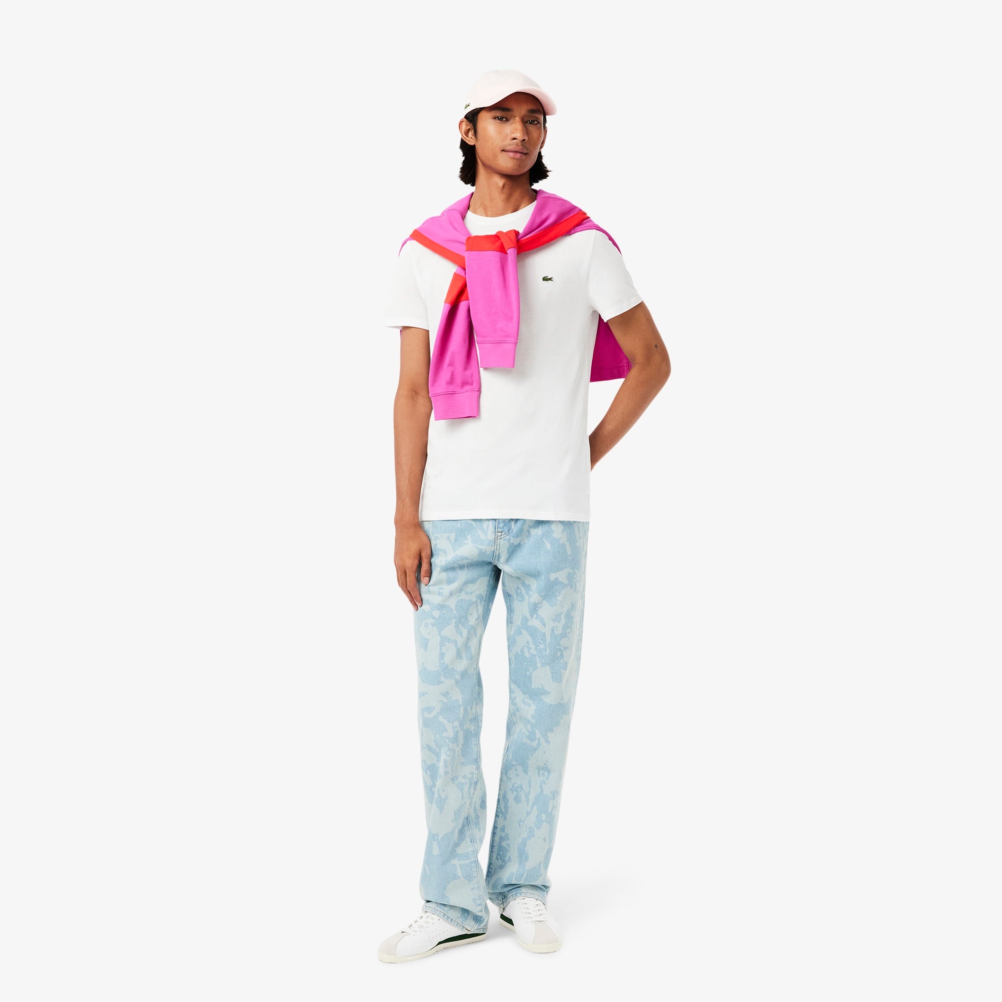 Erkek Regular Fit Bisiklet Yaka Beyaz T-Shirt