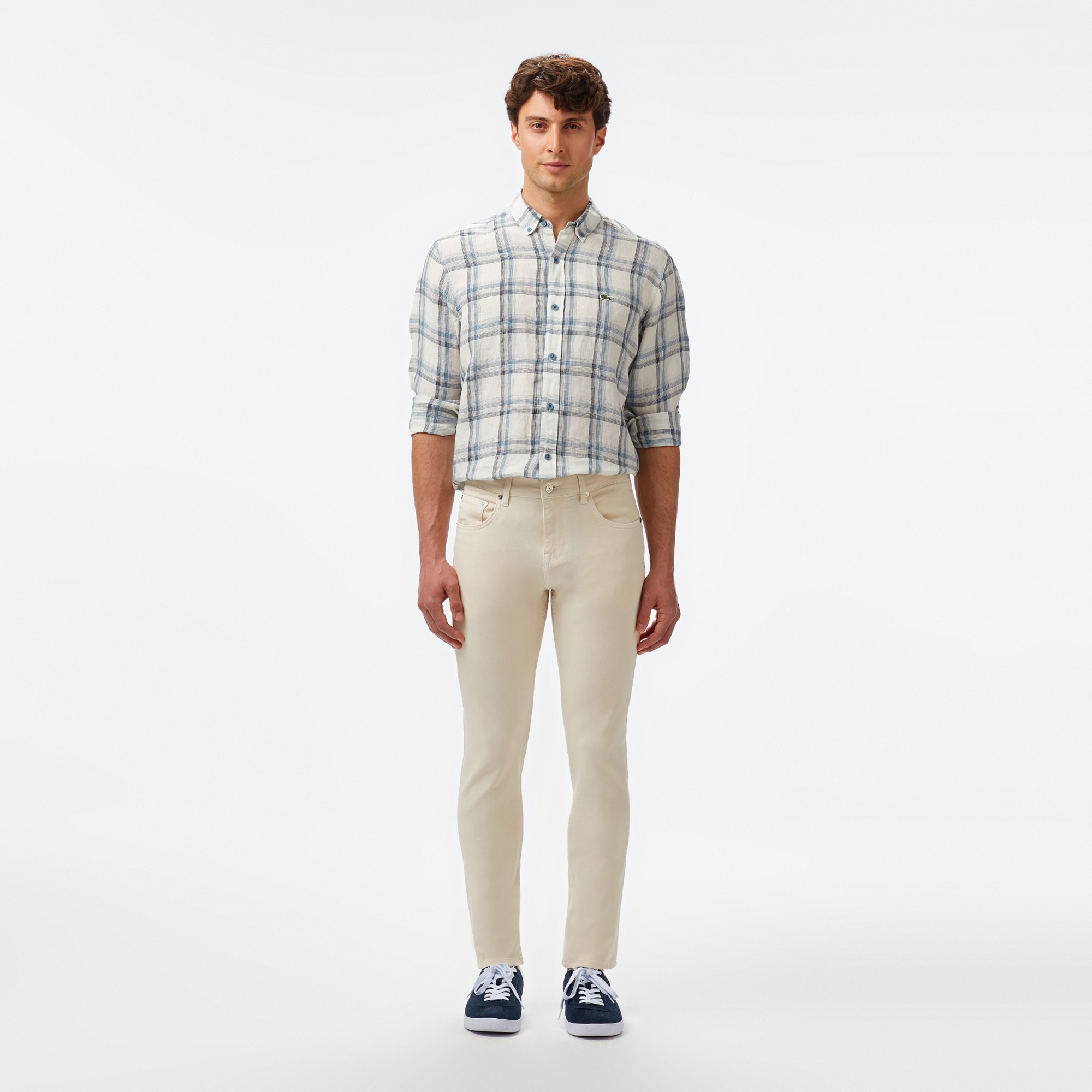 Lacoste Erkek Slim Fit Lacivert Pantolon