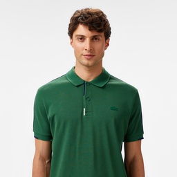 Lacoste Erkek Regular Fit Renk Bloklu Yeşil Polo Yeşil