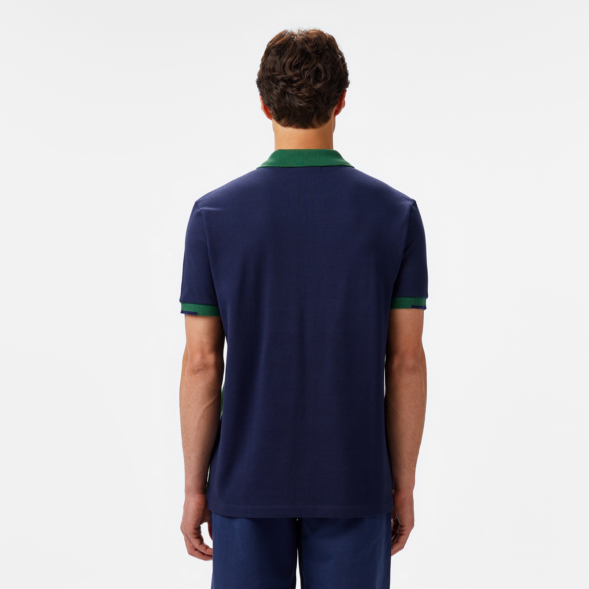 Lacoste Erkek Regular Fit Renk Bloklu Yeşil Polo