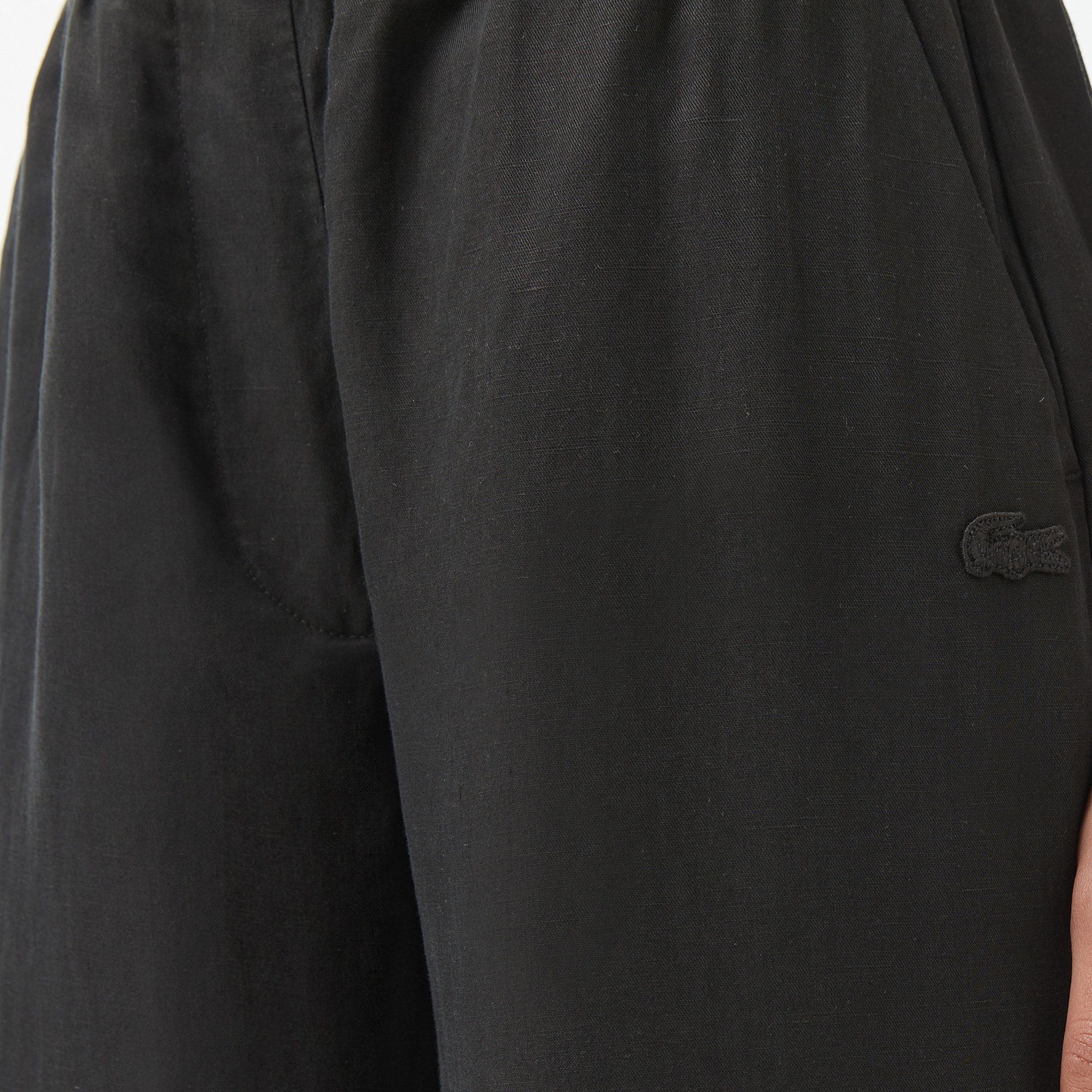 Lacoste Kadın Relaxed Fit Siyah Pantolon