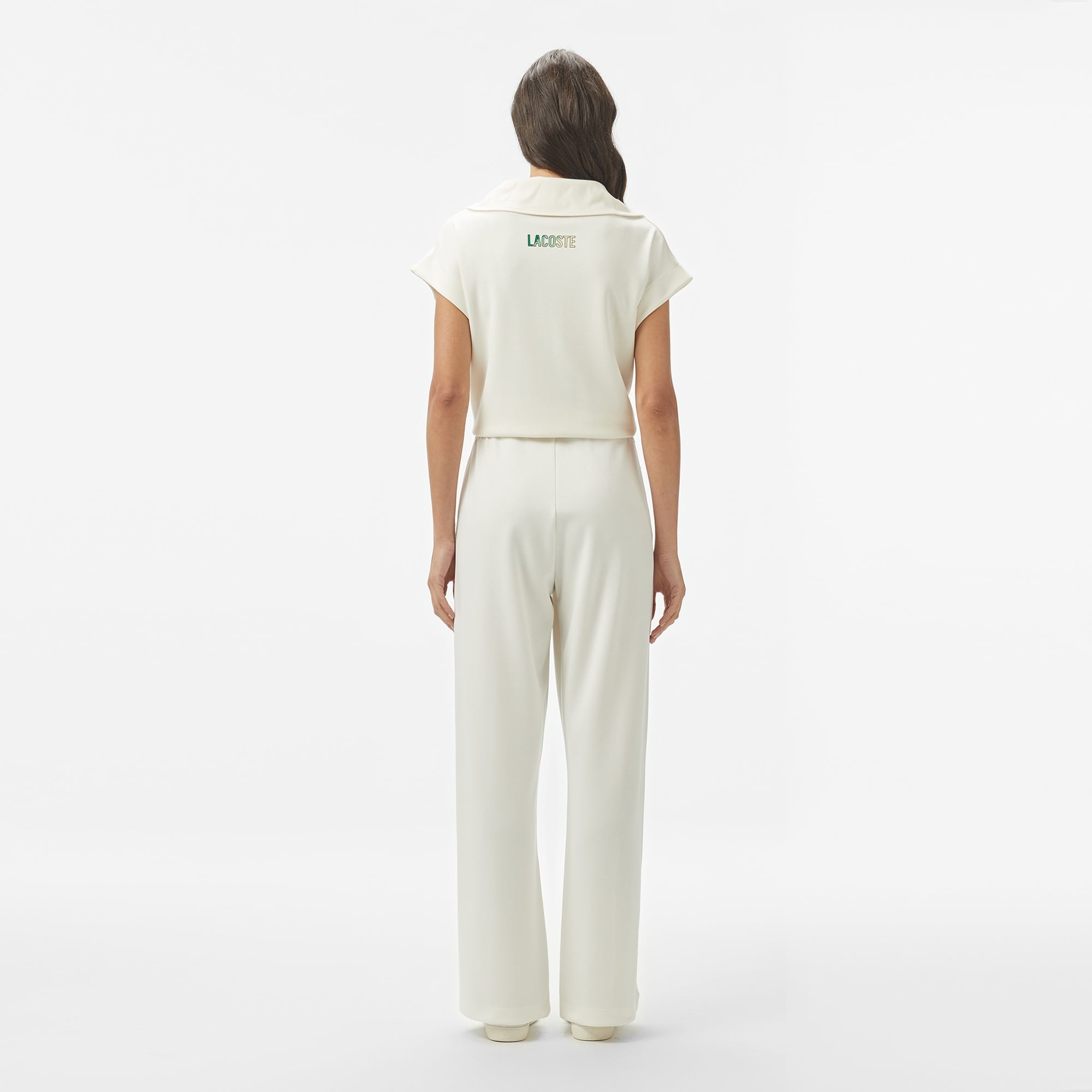 Kadın Loose Fit Beyaz Eşofman Altı