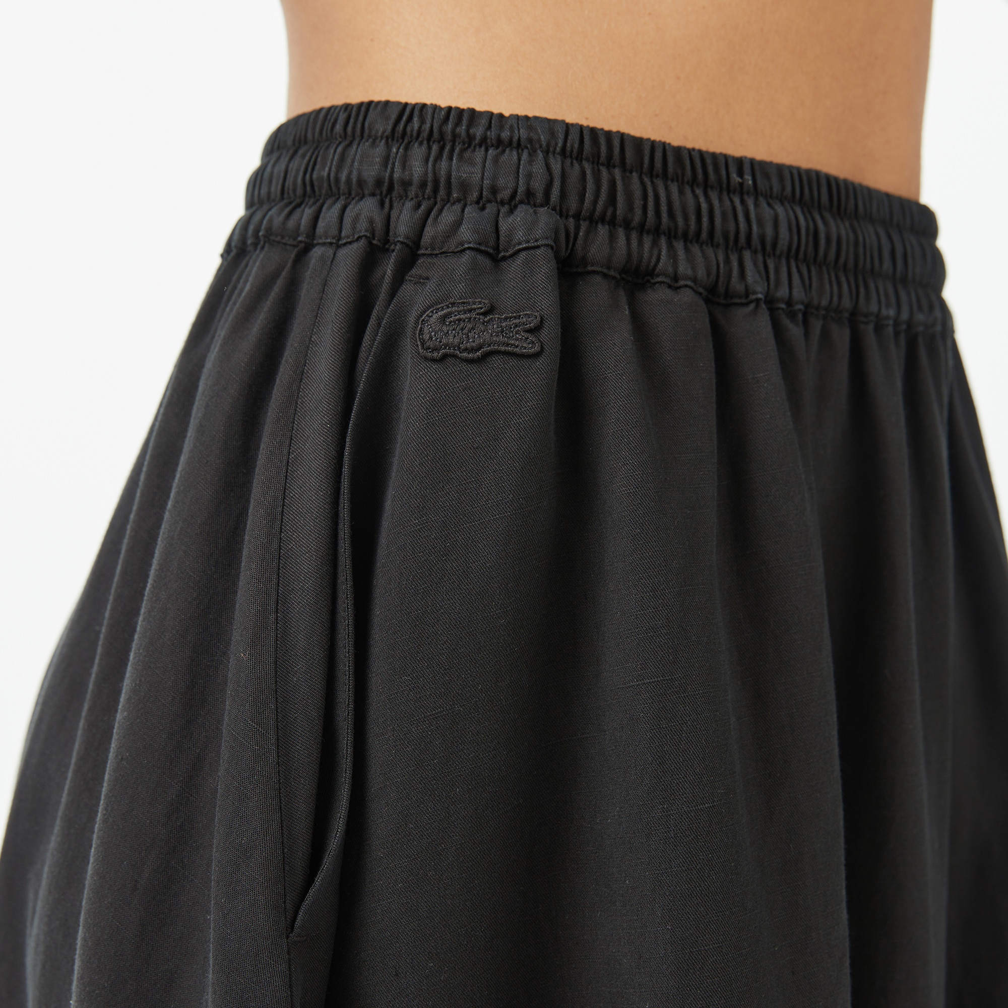 Lacoste Kadın Regular Fit Siyah Etek