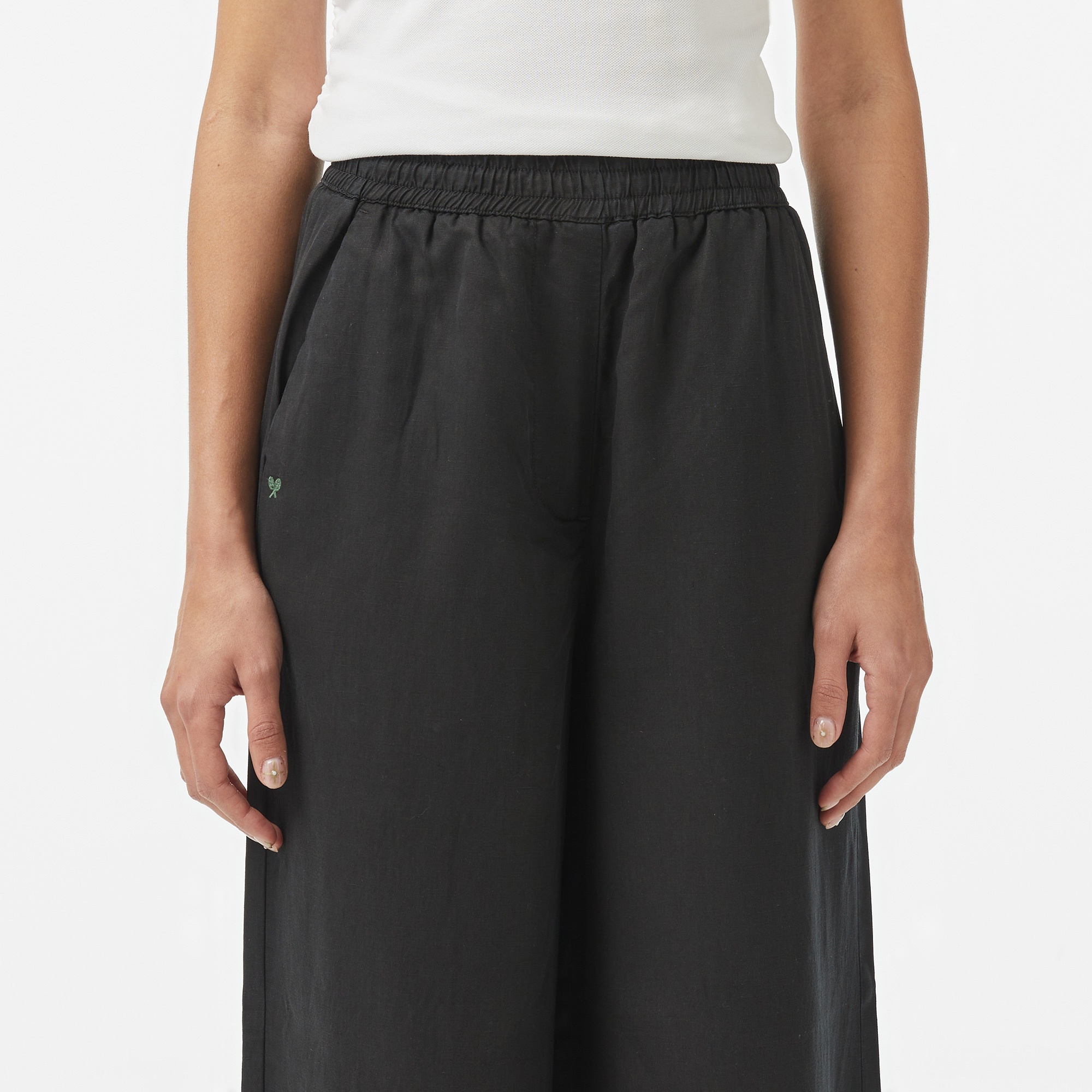 Lacoste Kadın Relaxed Fit Siyah Pantolon