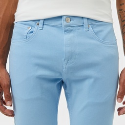 Lacoste Erkek Slim Fit Açık Mavi Jean Pantolon Mavi