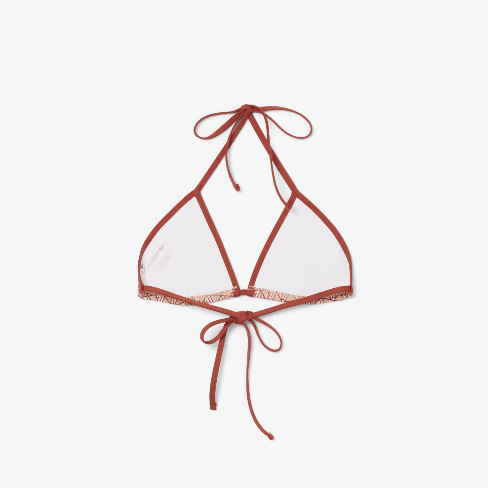 Lacoste Kadın Monogram Kırmızı Bikini Üstü