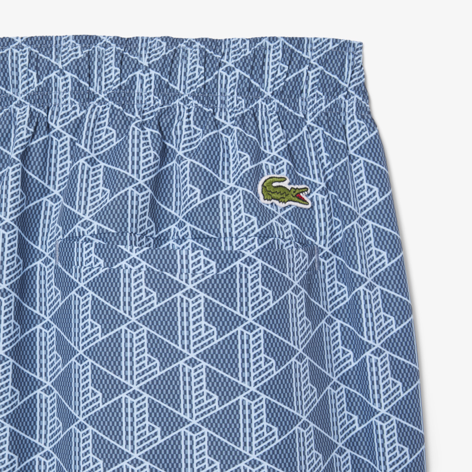 Lacoste Erkek Monogram Mavi Mayo