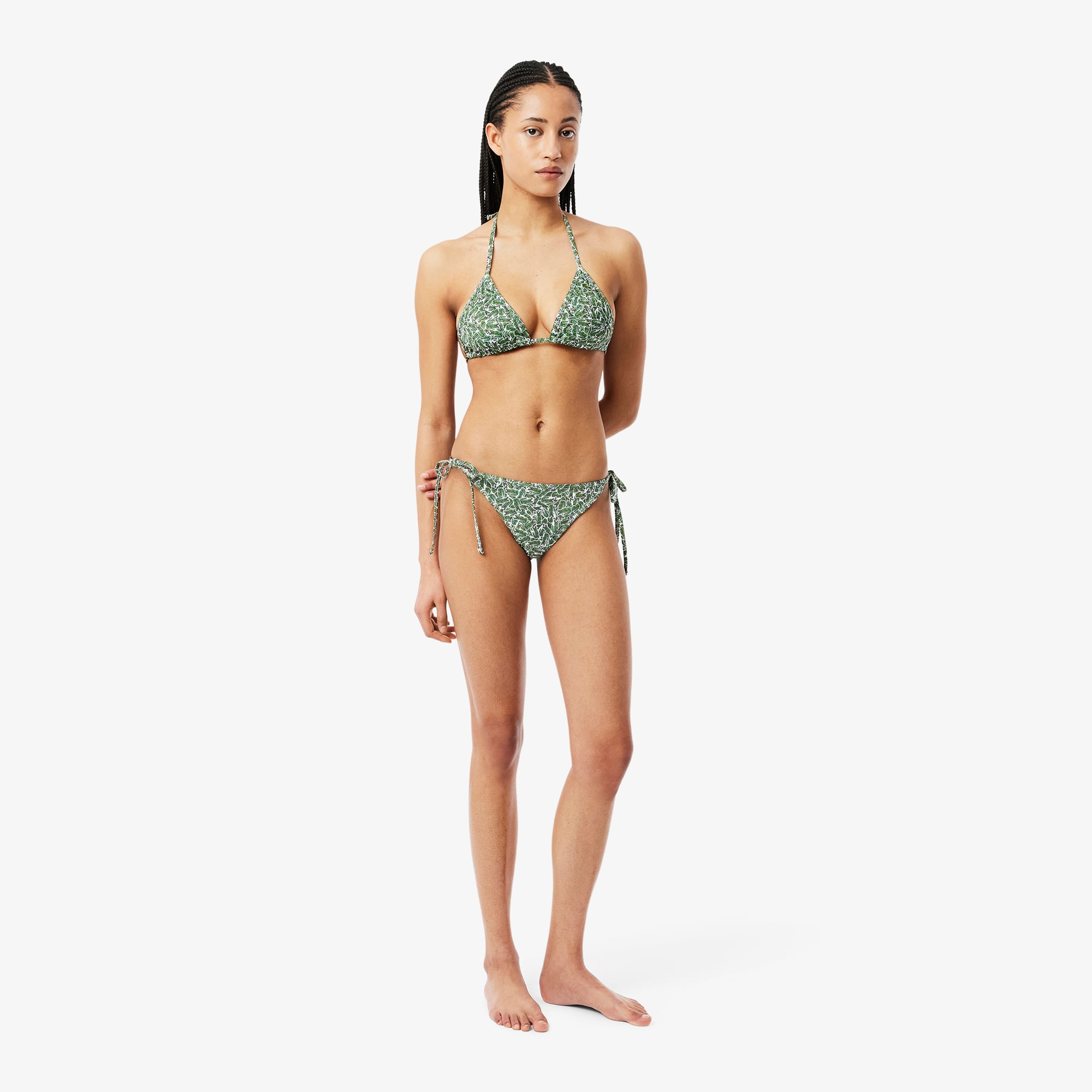Lacoste Kadın Baskılı Yeşil Bikini Altı MF9623.YRR | Lacoste