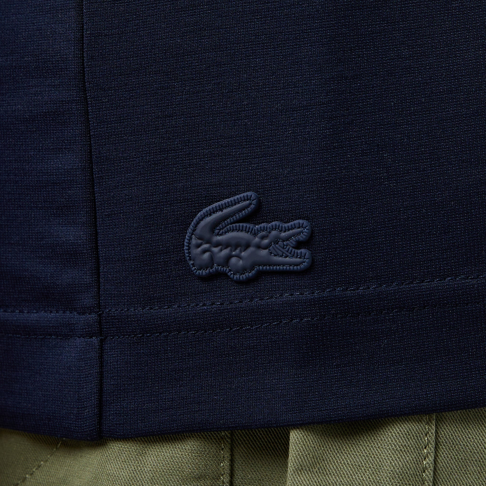 Lacoste Erkek Oversize Fit Yarım Fermuarlı Lacivert Polo