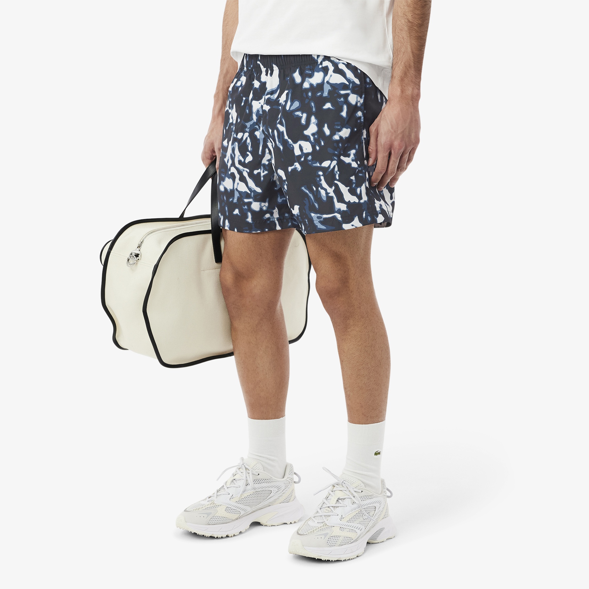 Lacoste Erkek Desenli Lacivert Mayo