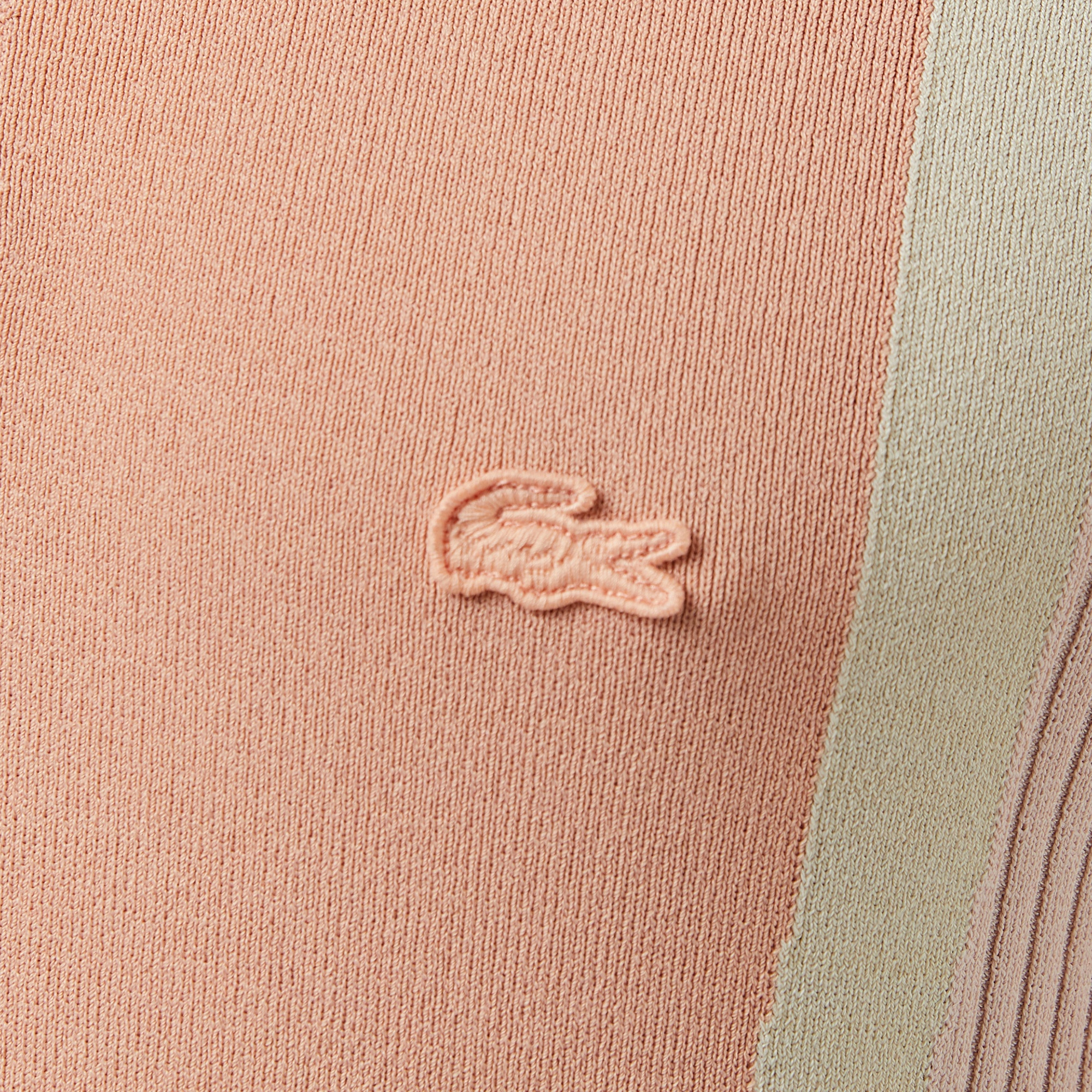 Lacoste Erkek Regular Fit Kısa Kollu Polo Yaka Renk Bloklu Pembe Triko