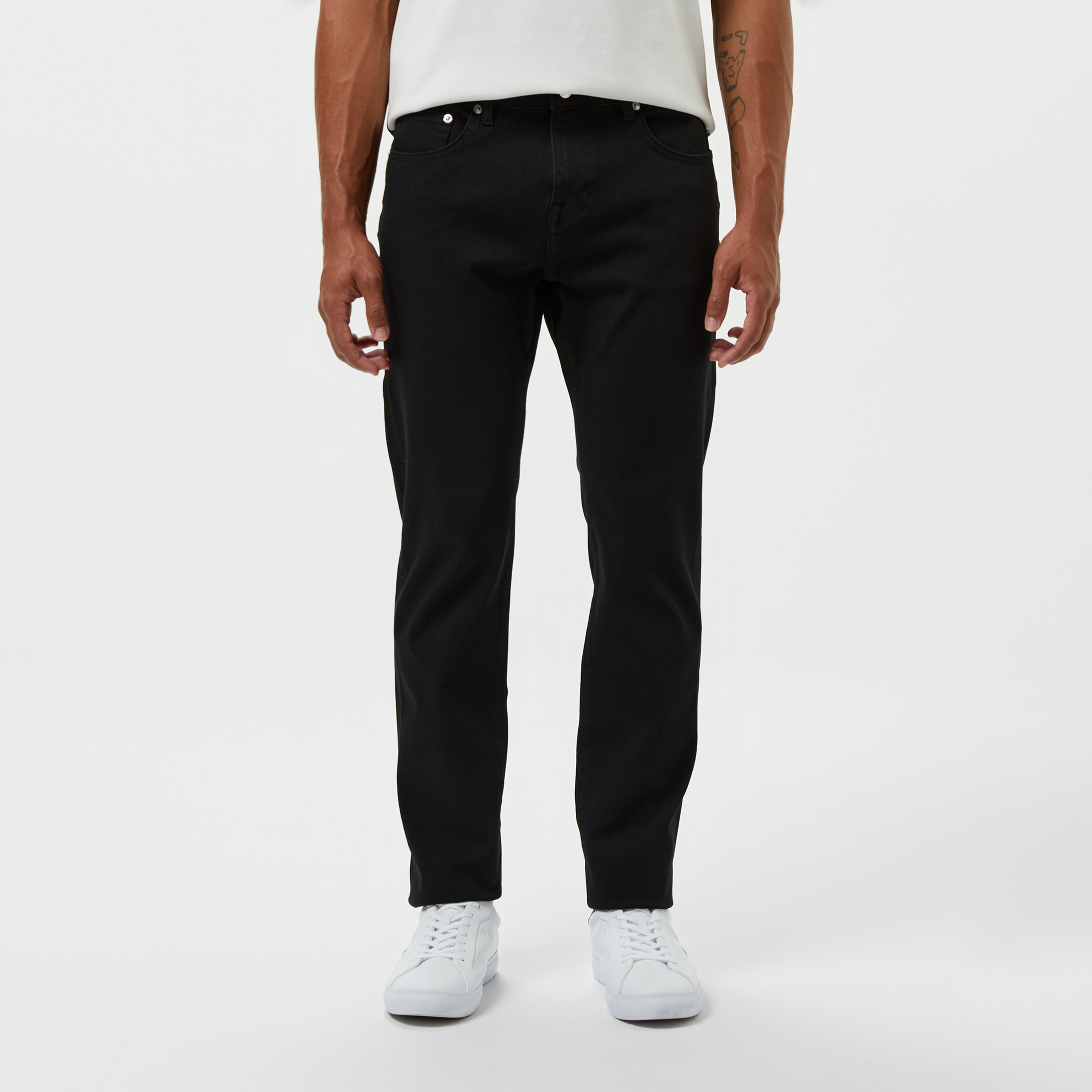 Erkek Regular Fit Siyah Jean Pantolon