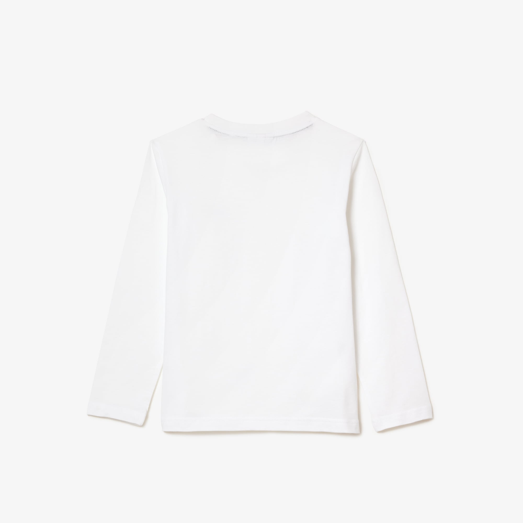 Lacoste Çocuk Uzun Kollu Bisiklet Yaka Beyaz T-Shirt görsel 5