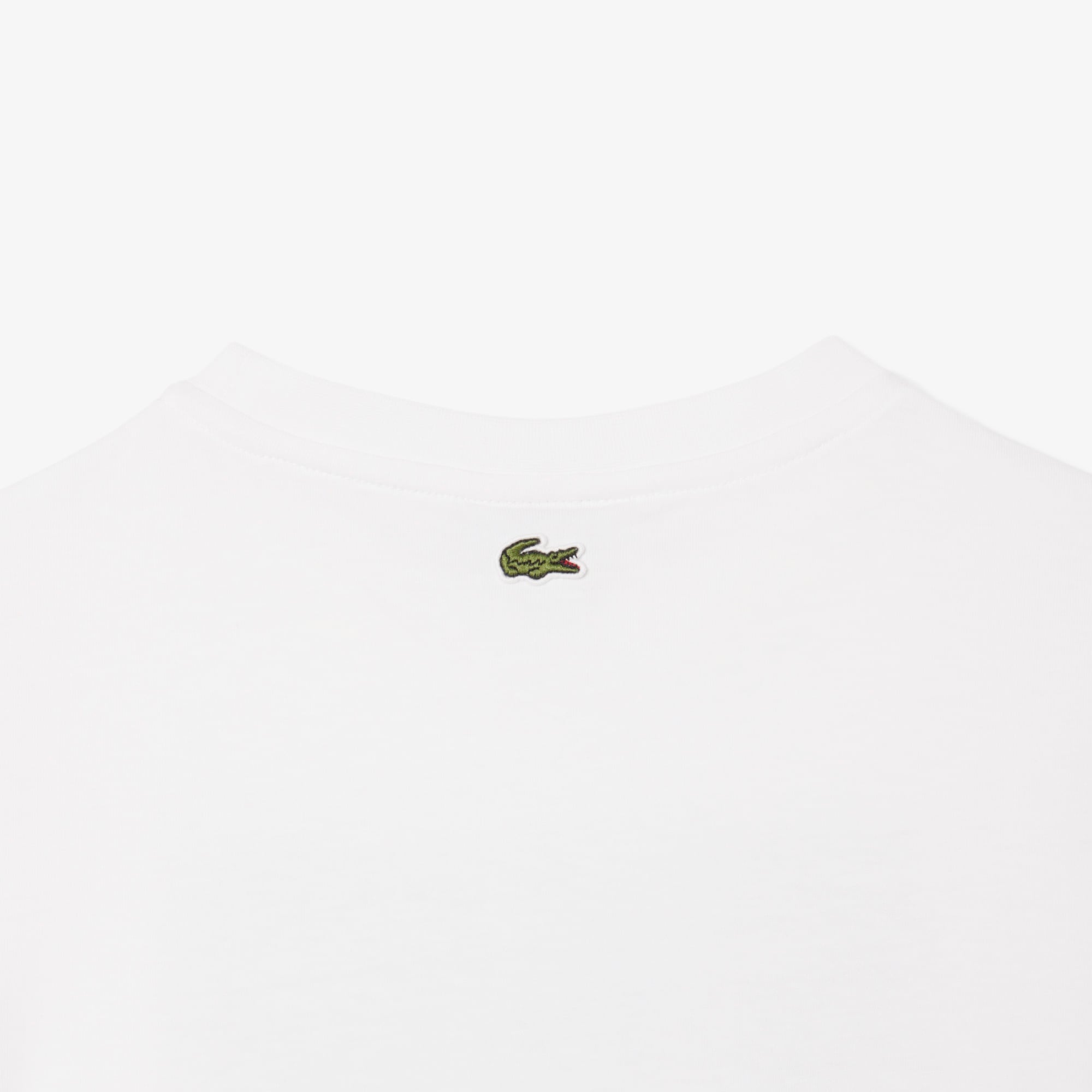 Çocuk Bisiklet Yaka Baskılı Beyaz T-Shirt