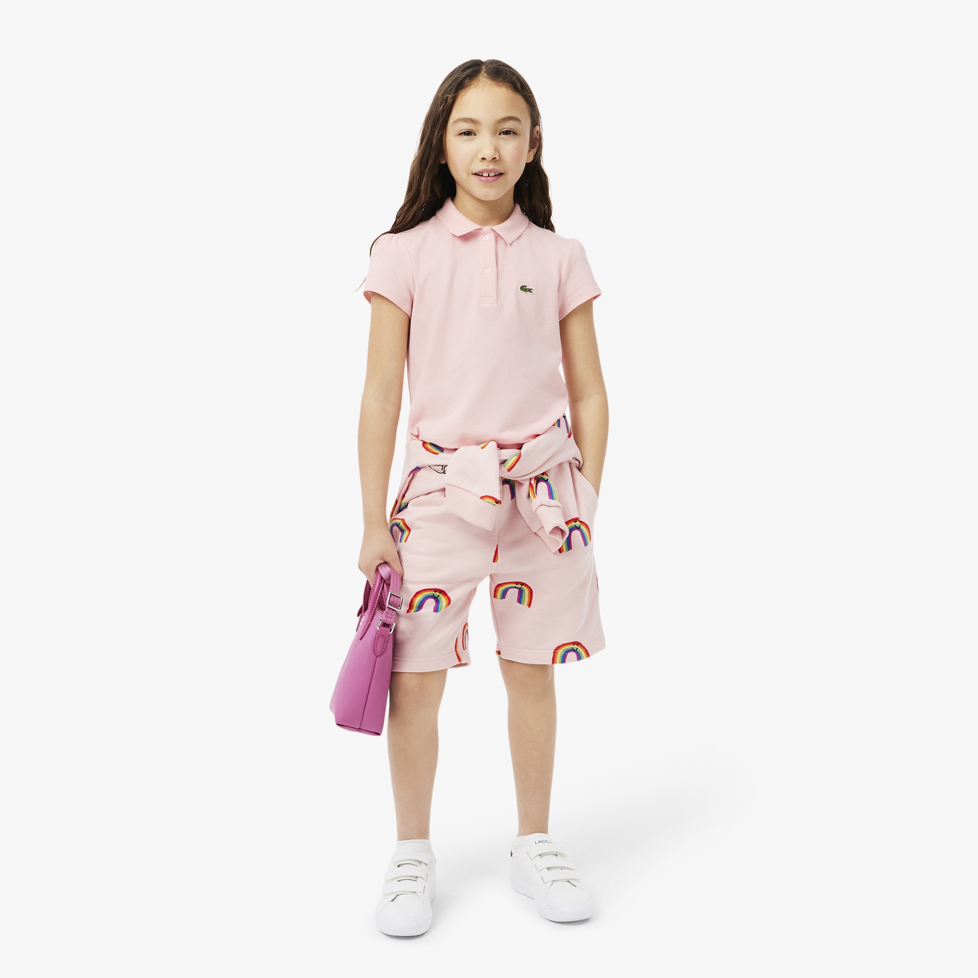 Lacoste Kız Çocuk Pembe Polo