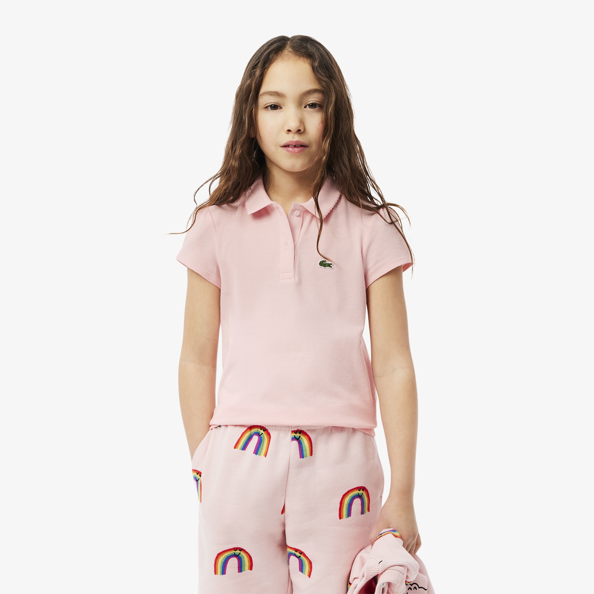 Lacoste Kız Çocuk Pembe Polo