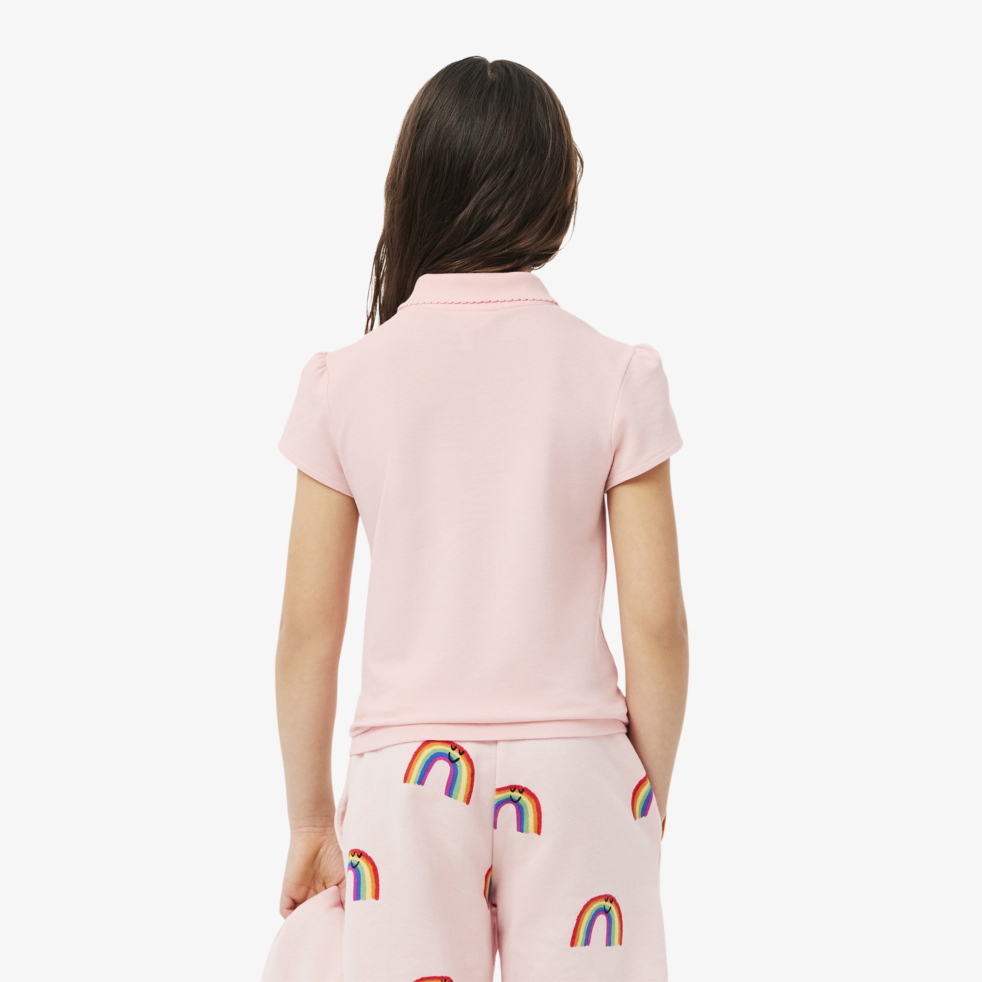 Lacoste Kız Çocuk Pembe Polo