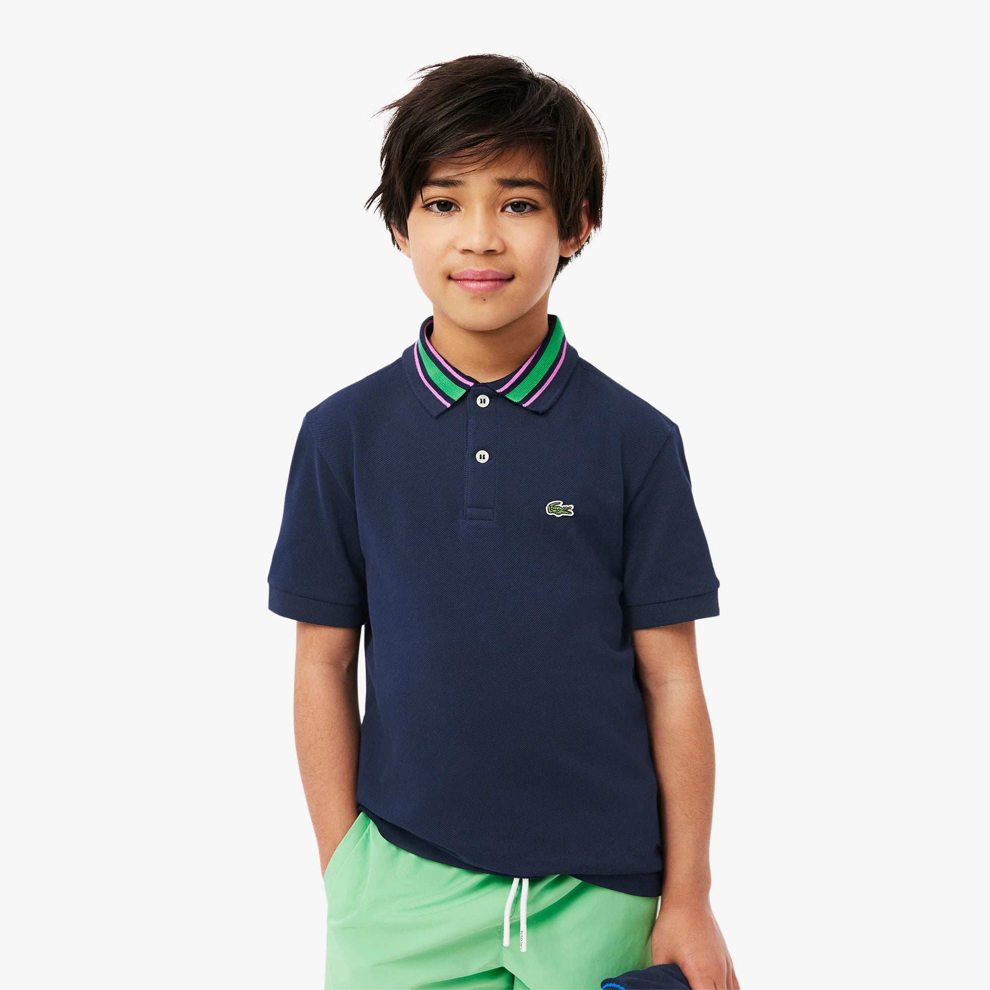 Lacoste Çocuk Lacivert Polo