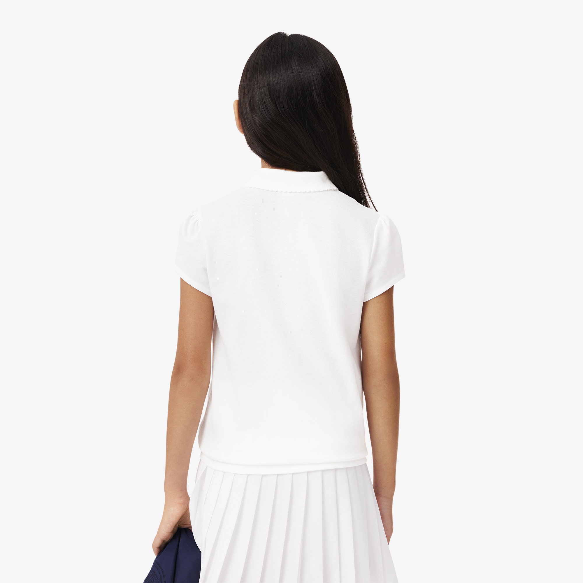 Lacoste Kız Çocuk Beyaz Polo