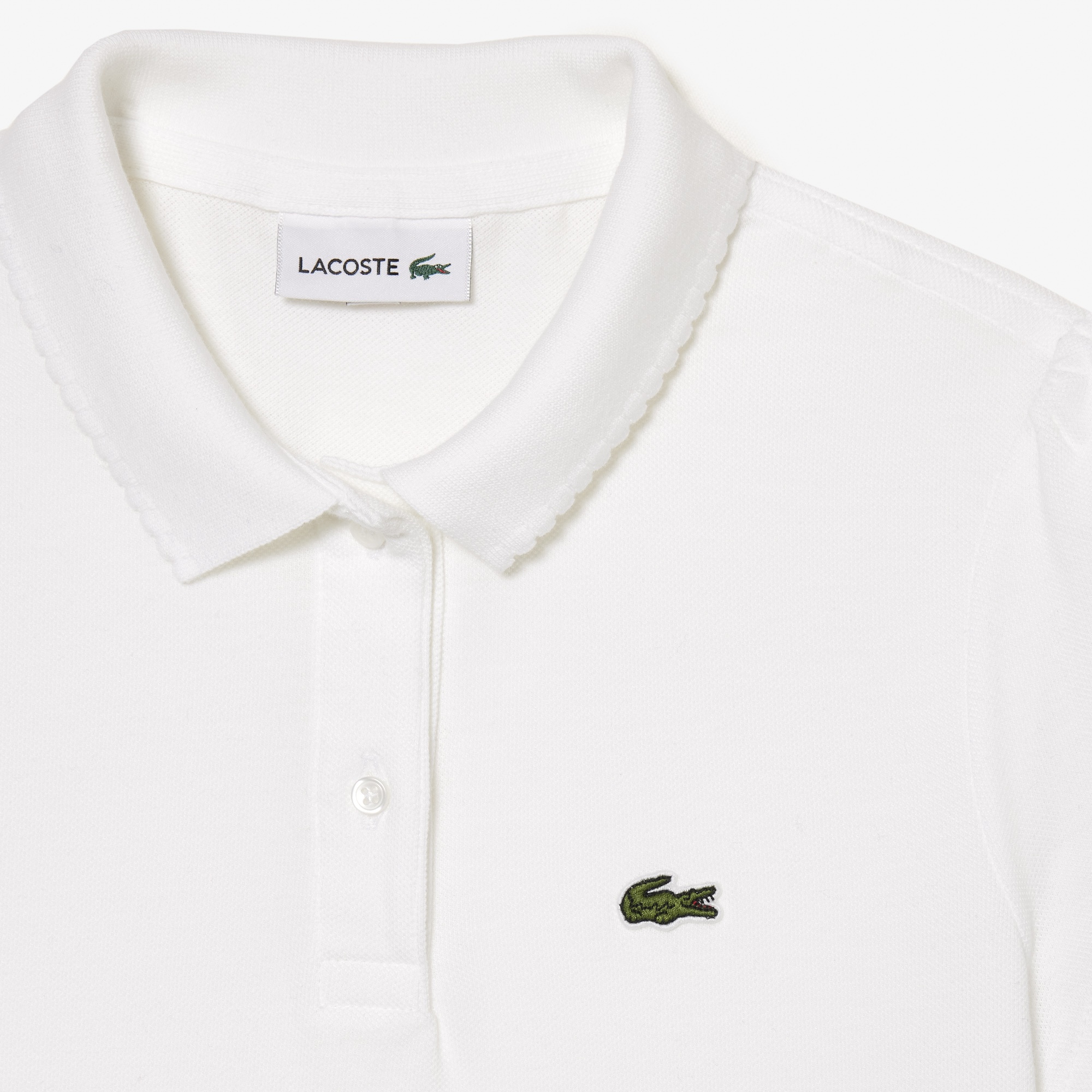 Lacoste Kız Çocuk Beyaz Polo