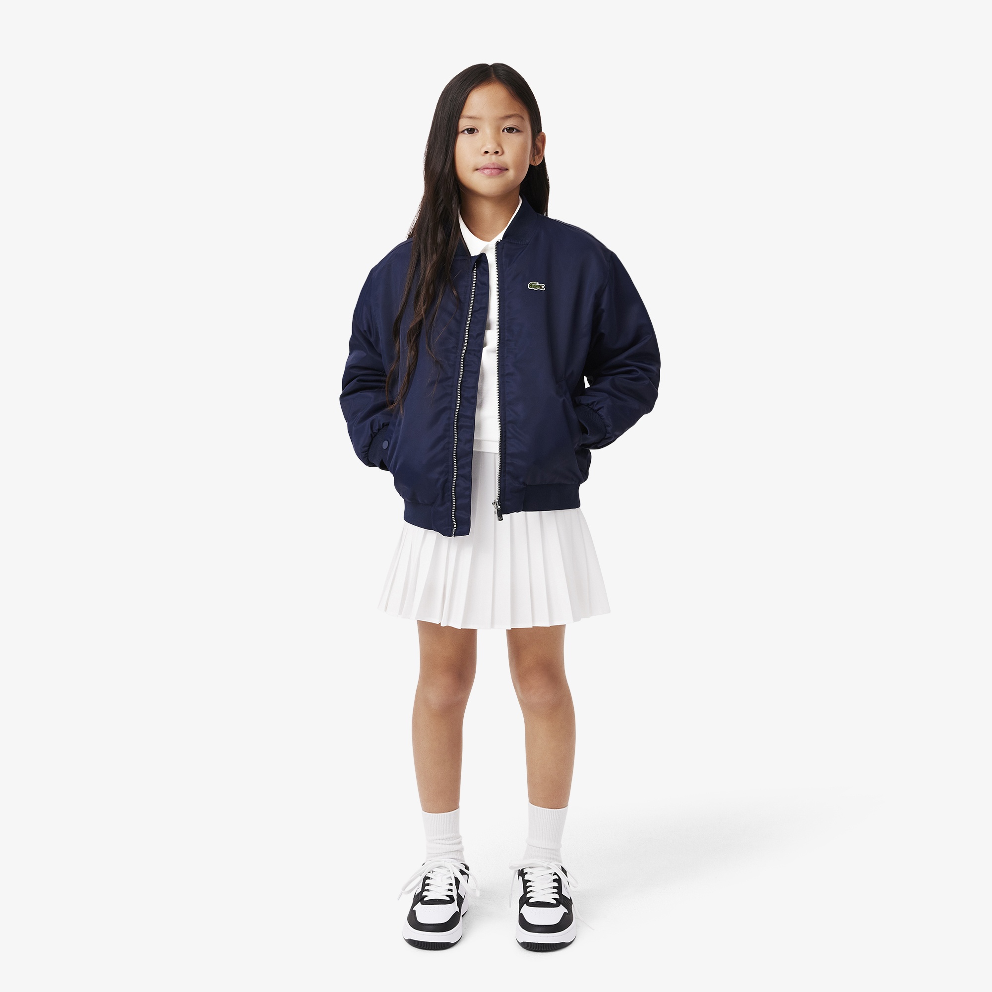 Lacoste Kız Çocuk Beyaz Polo