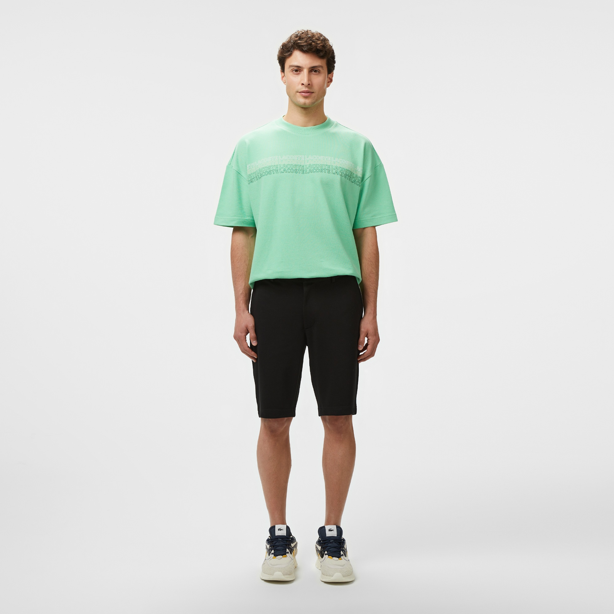 Lacoste Erkek Tapered Fit Siyah Bermuda Şort
