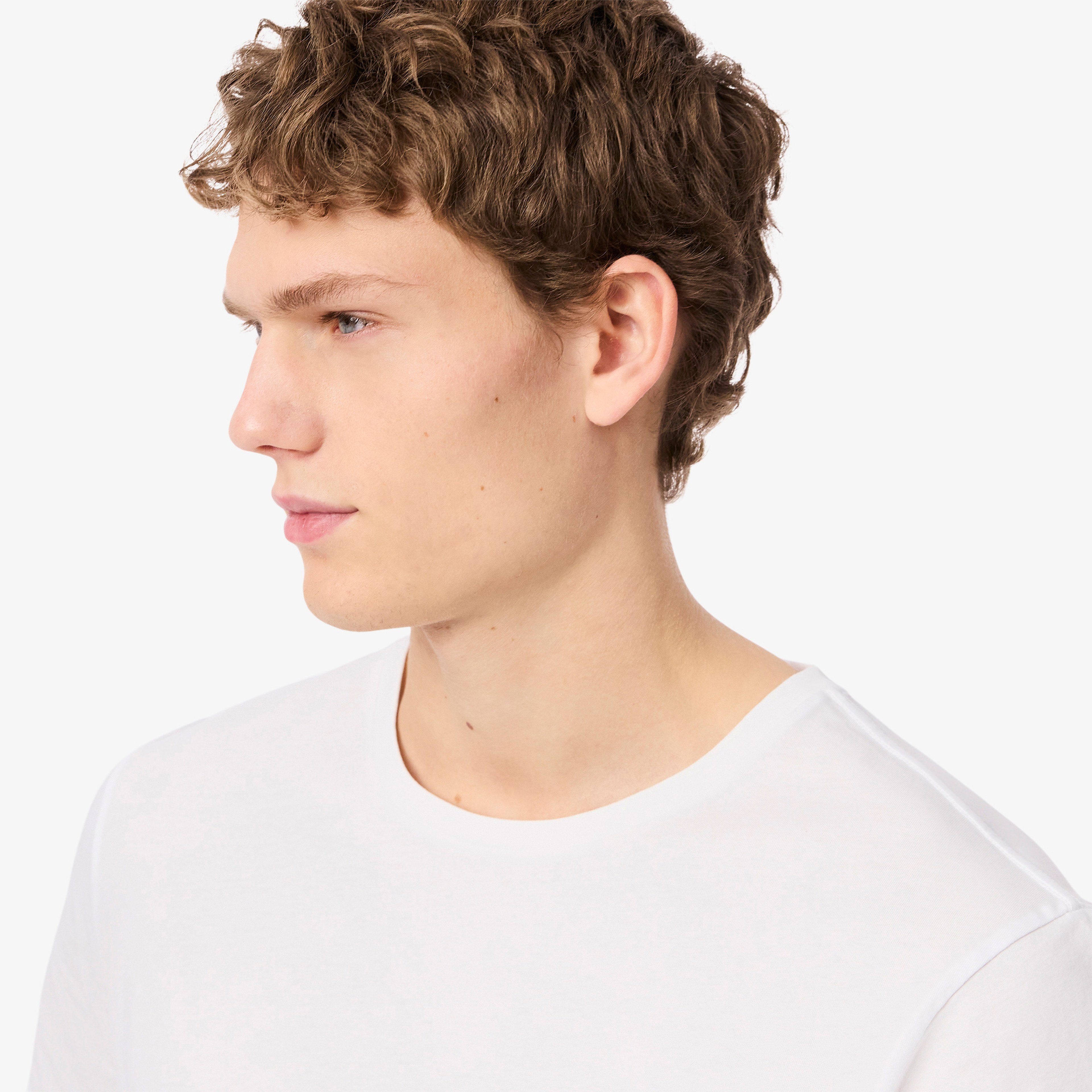 Erkek Regular Fit 3'lü Beyaz Pijama Üstü Erkek Regular Fit 3'lü Beyaz Pijama Üstü