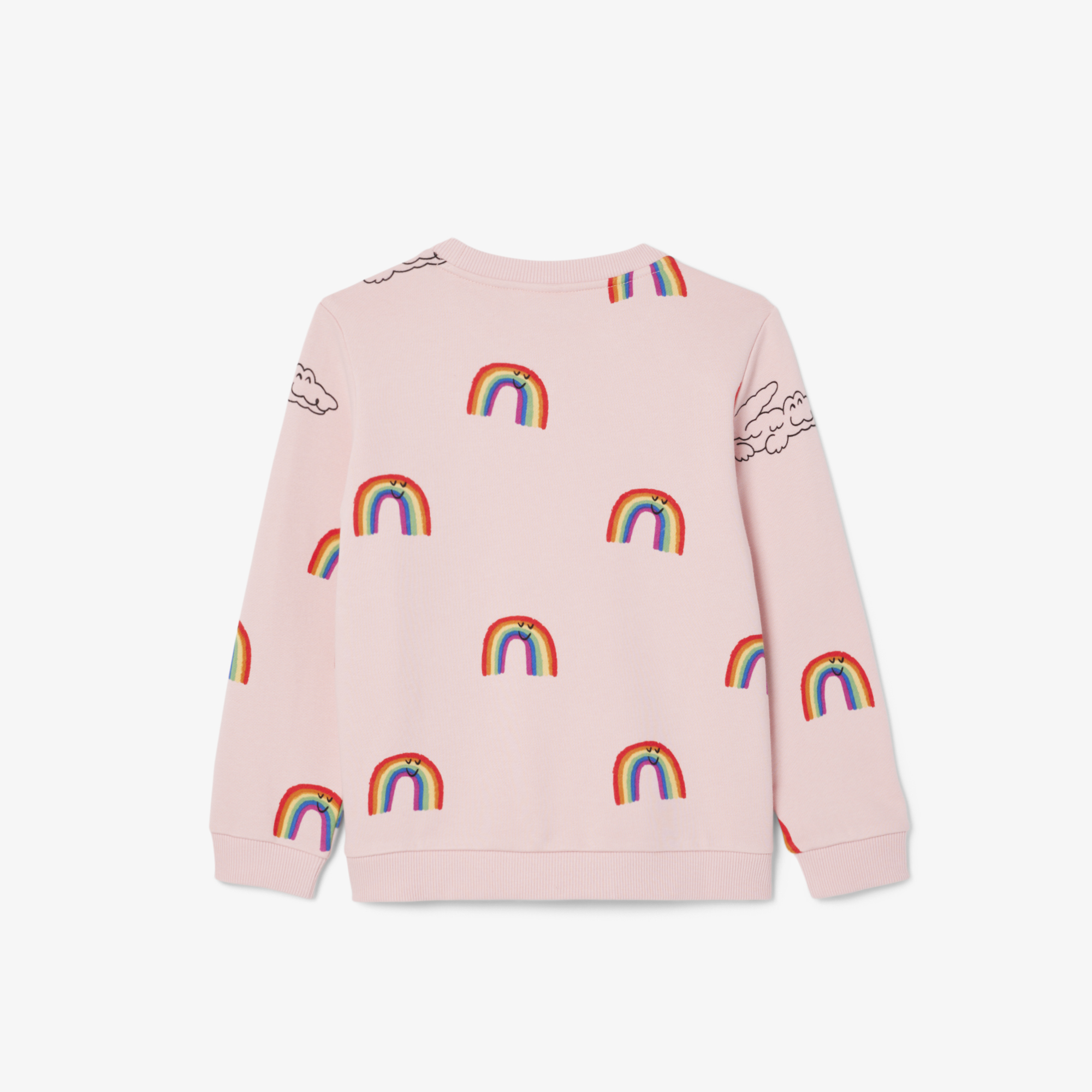 Lacoste Çocuk Bisiklet Yaka Desenli Pembe Sweatshirt görsel 6