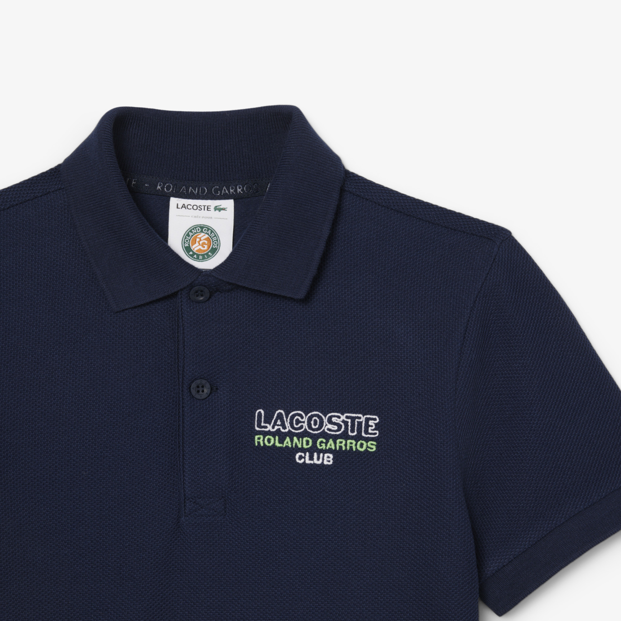 Lacoste Roland Garros Çocuk Baskılı Lacivert Polo görsel 3