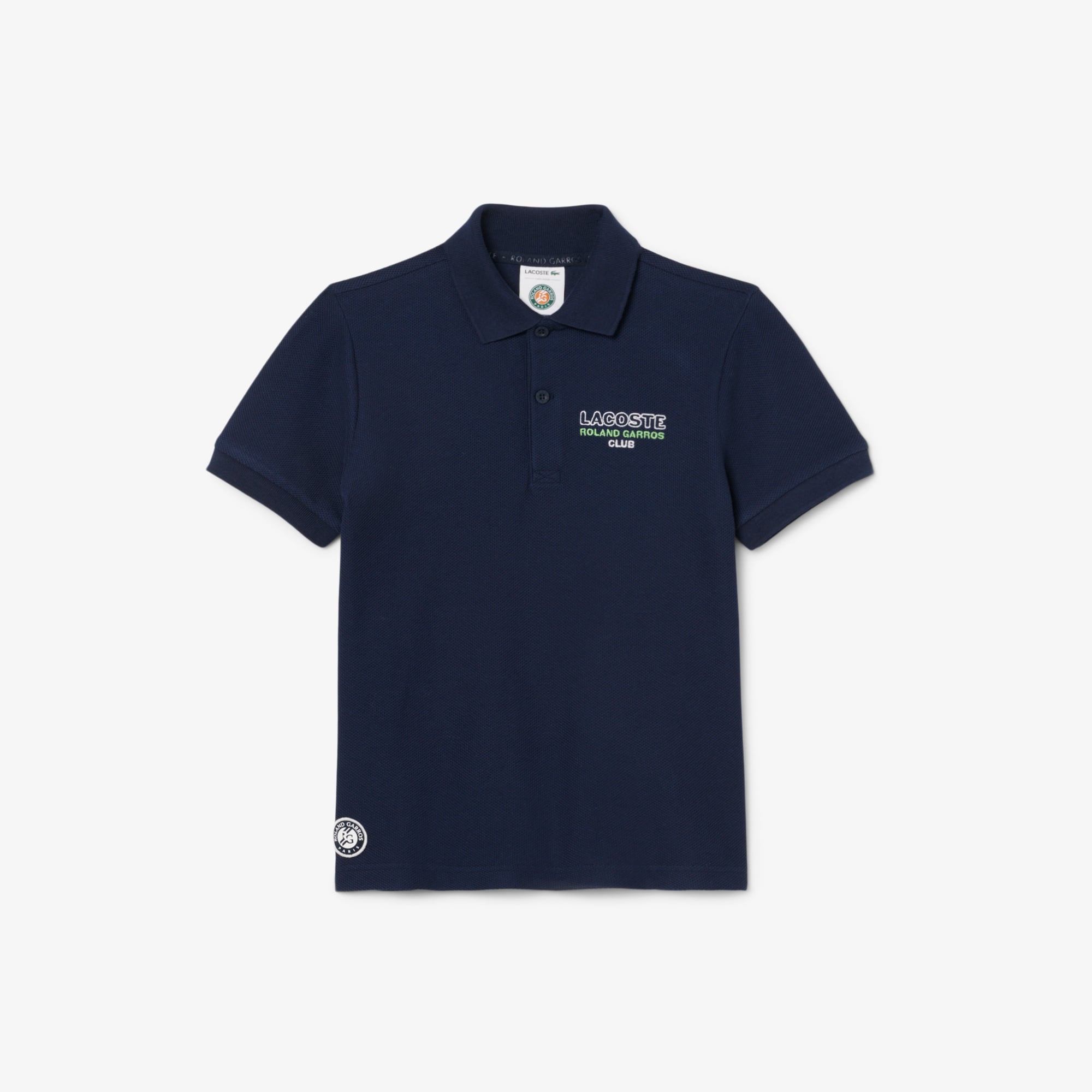 Lacoste Roland Garros Çocuk Baskılı Lacivert Polo