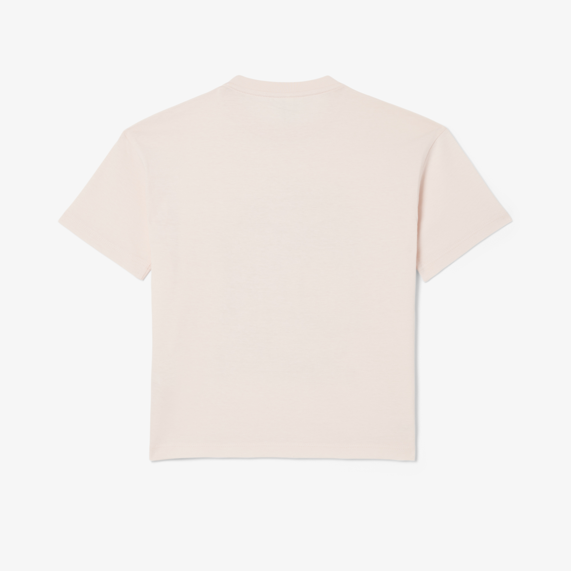 Lacoste Çocuk Bisiklet Yaka Baskılı Açık Pembe T-Shirt görsel 2