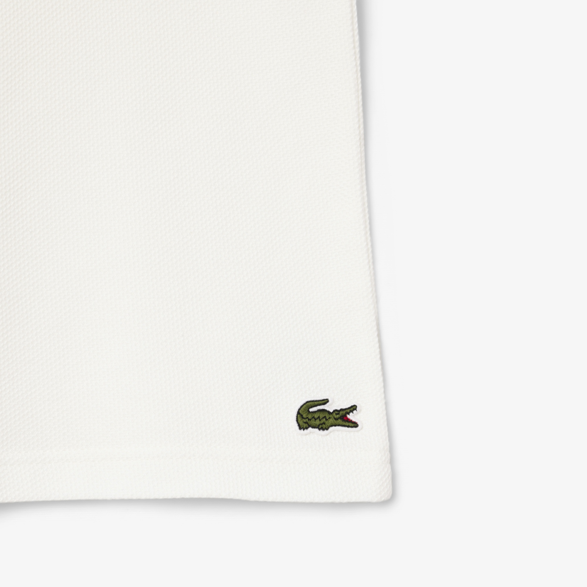 Lacoste Rolland Garros Çocuk Baskılı Beyaz Polo