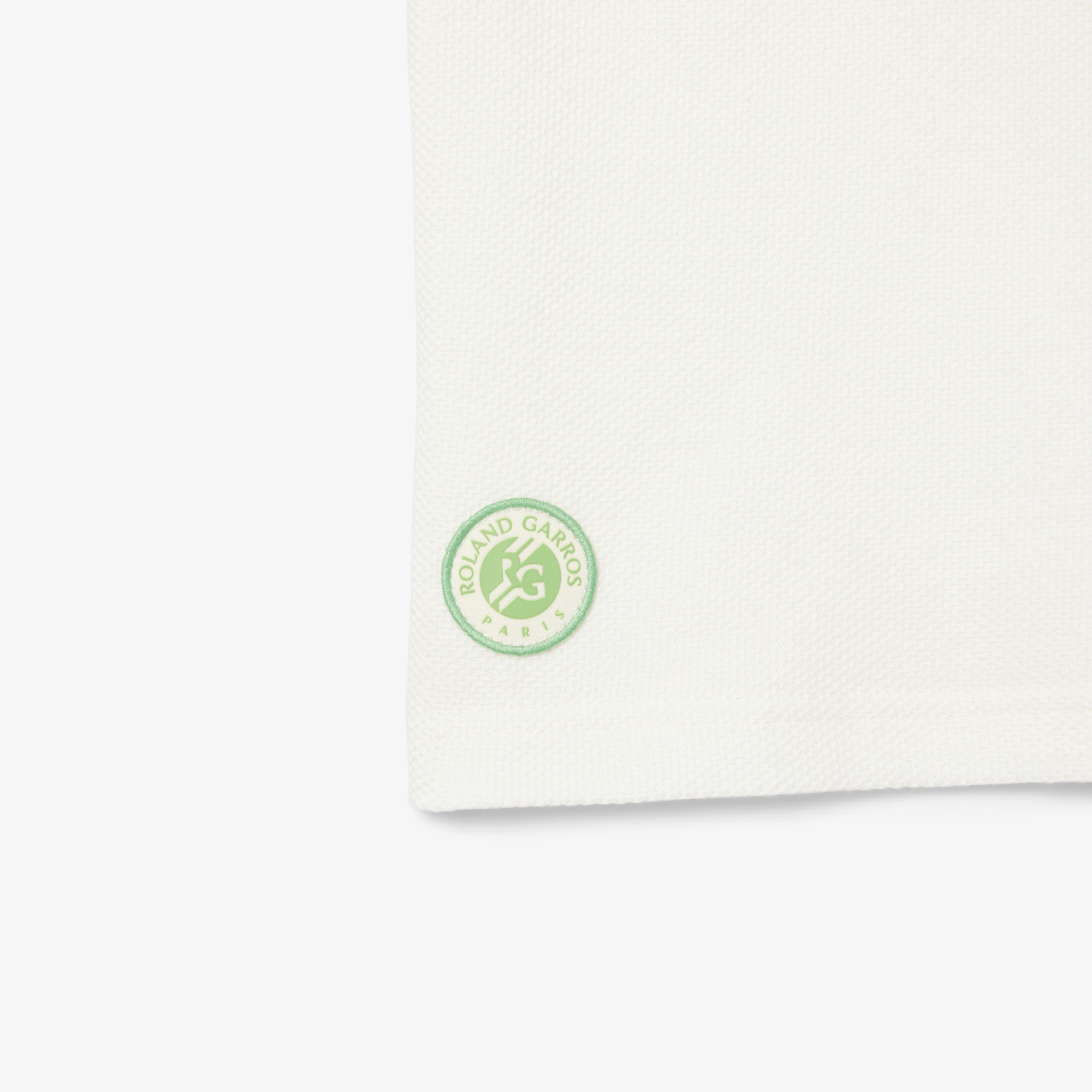 Lacoste Rolland Garros Çocuk Baskılı Beyaz Polo