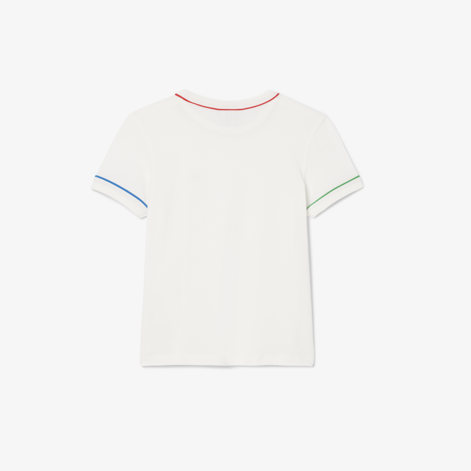 Lacoste Çocuk Bisiklet Yaka Krem T-Shirt görsel 5