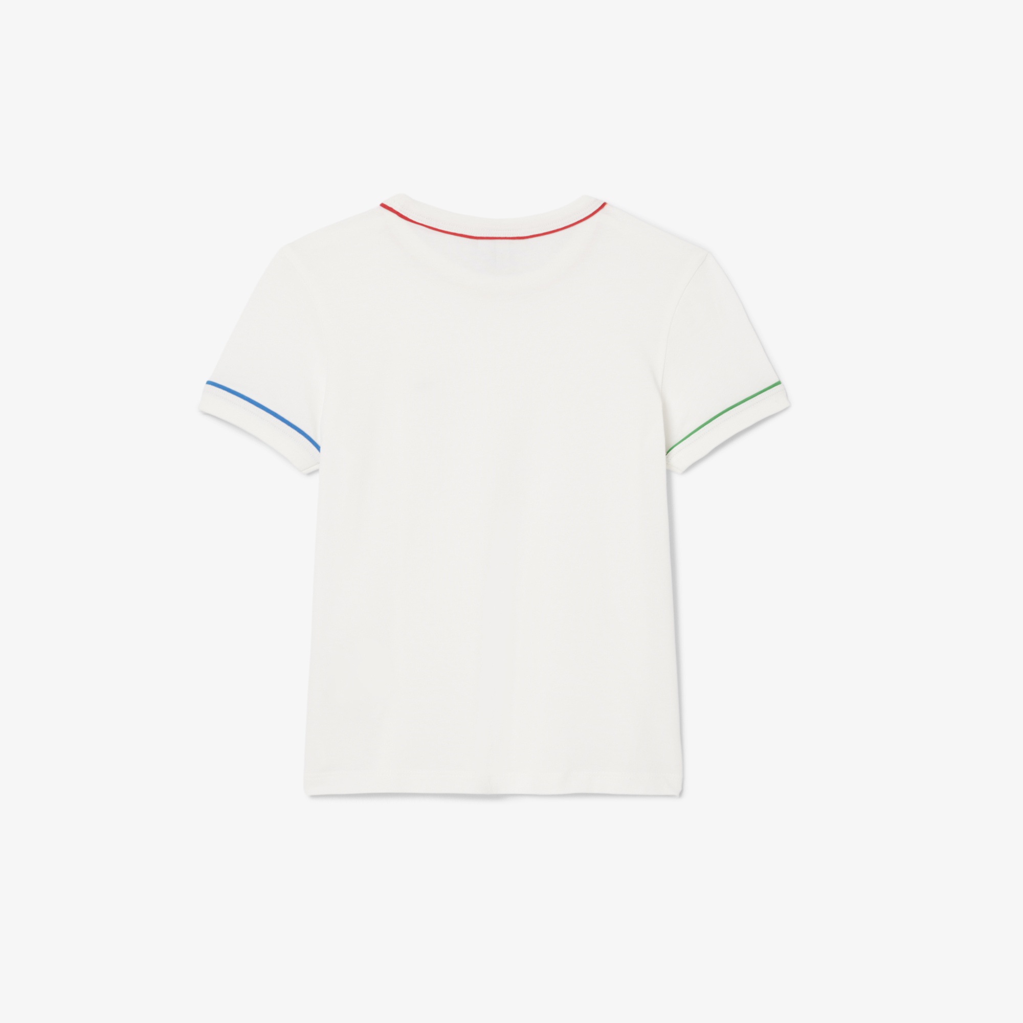 Lacoste Çocuk Bisiklet Yaka Krem T-Shirt